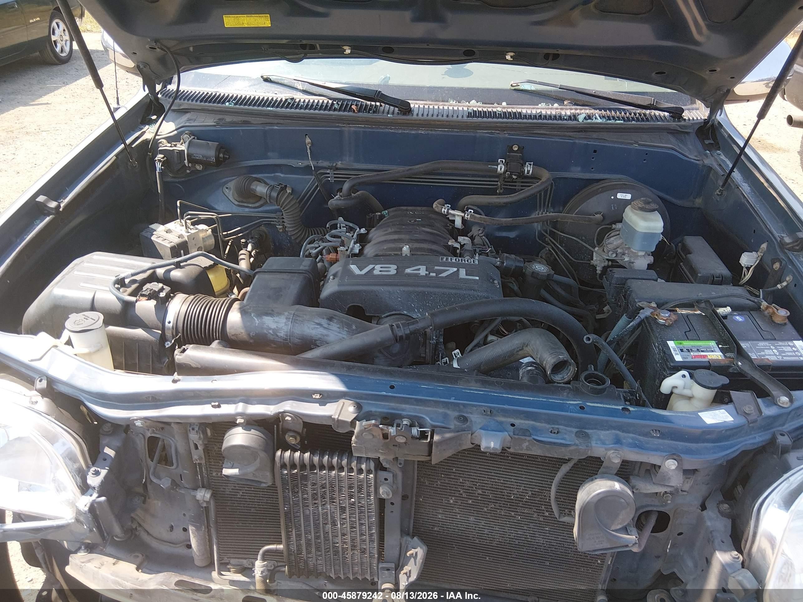2006 Toyota Tundra Sr5 V8 Blue vin: 5TBDT44126S518709