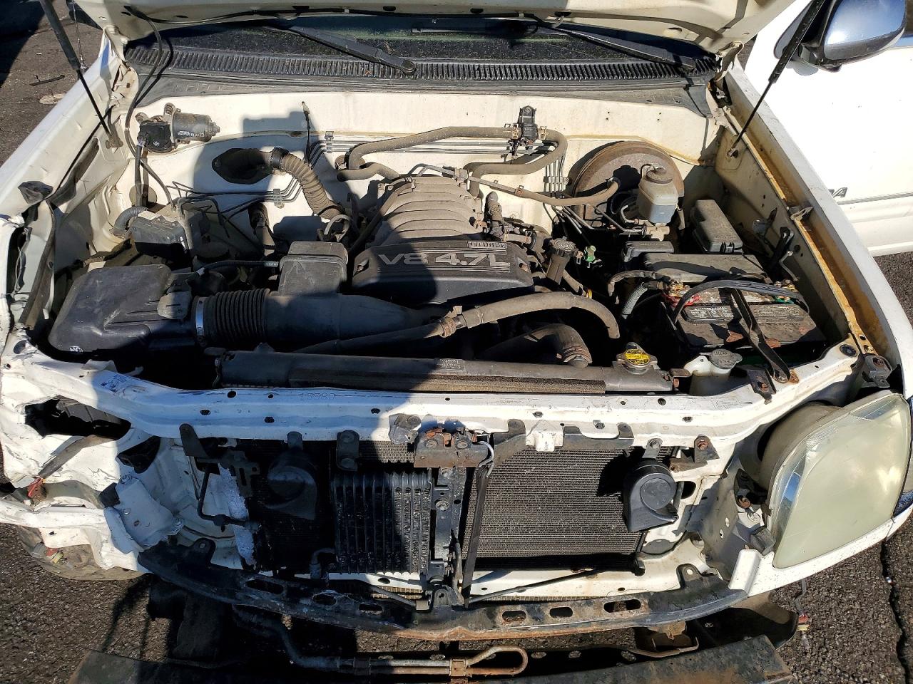 2004 Toyota Tundra Double Cab Sr5 White vin: 5TBDT44134S435660