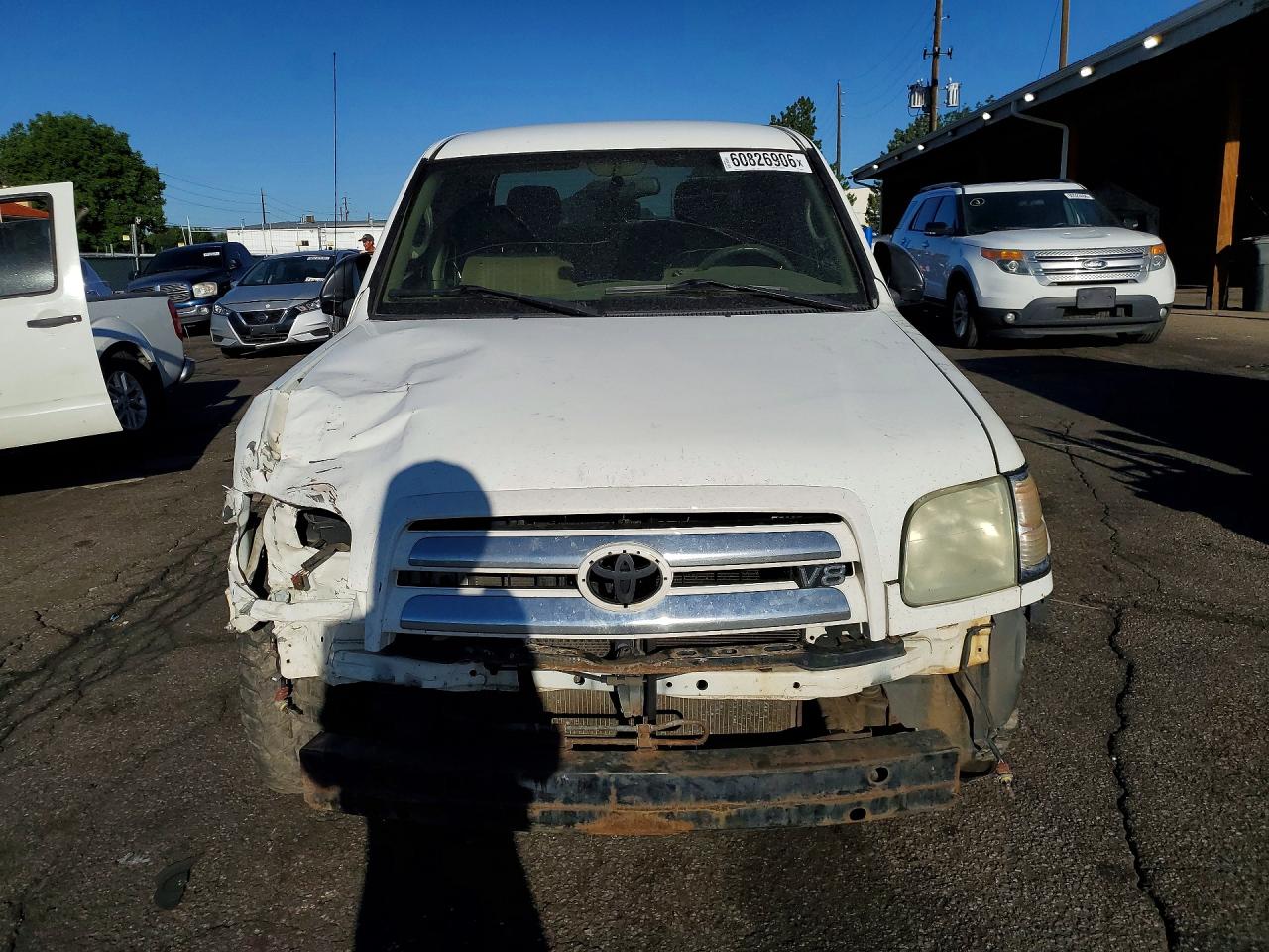 2004 Toyota Tundra Double Cab Sr5 White vin: 5TBDT44134S435660