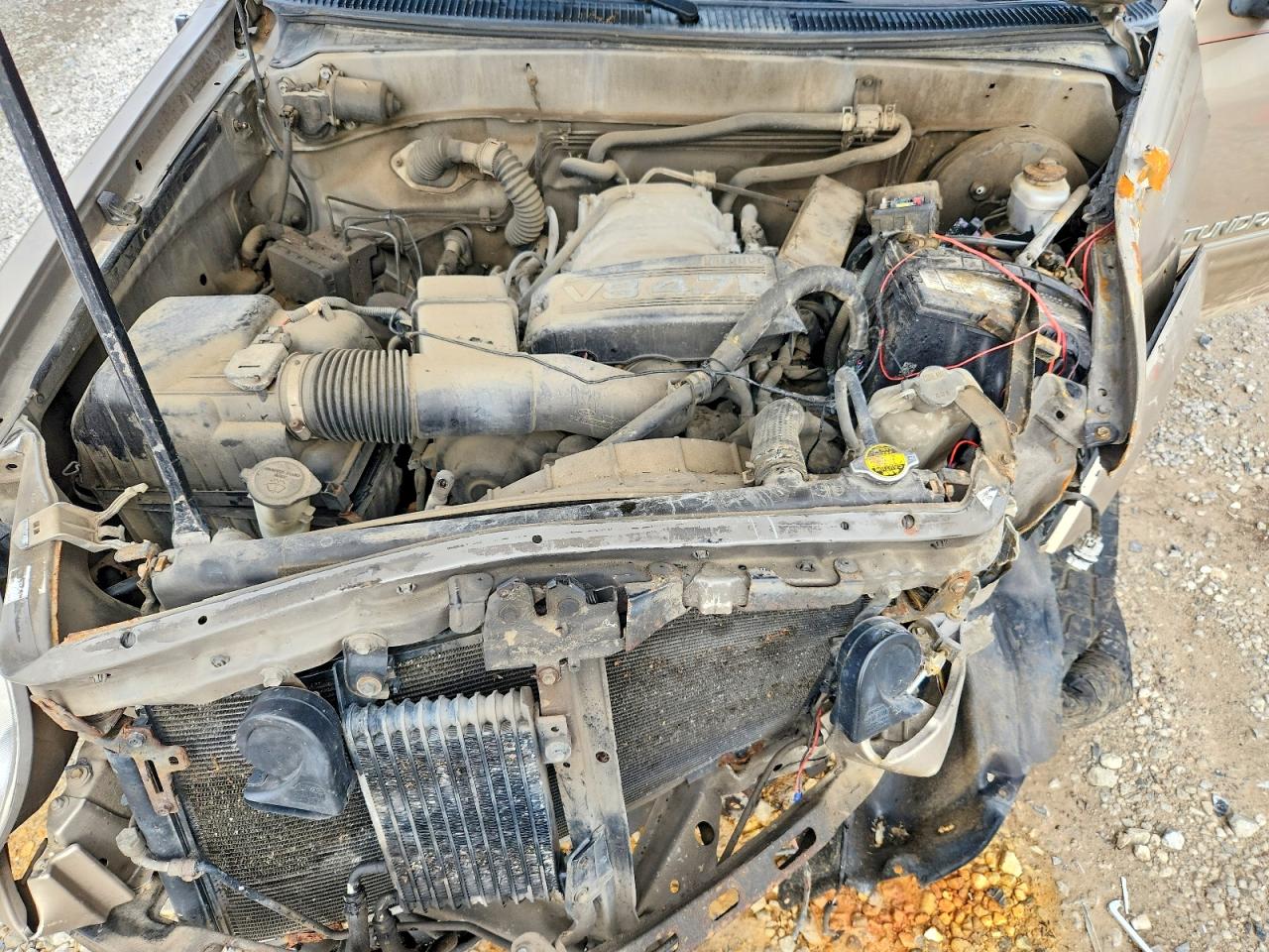 2004 Toyota Tundra Double Cab Sr5 Желто-коричневый vin: 5TBDT44134S443936