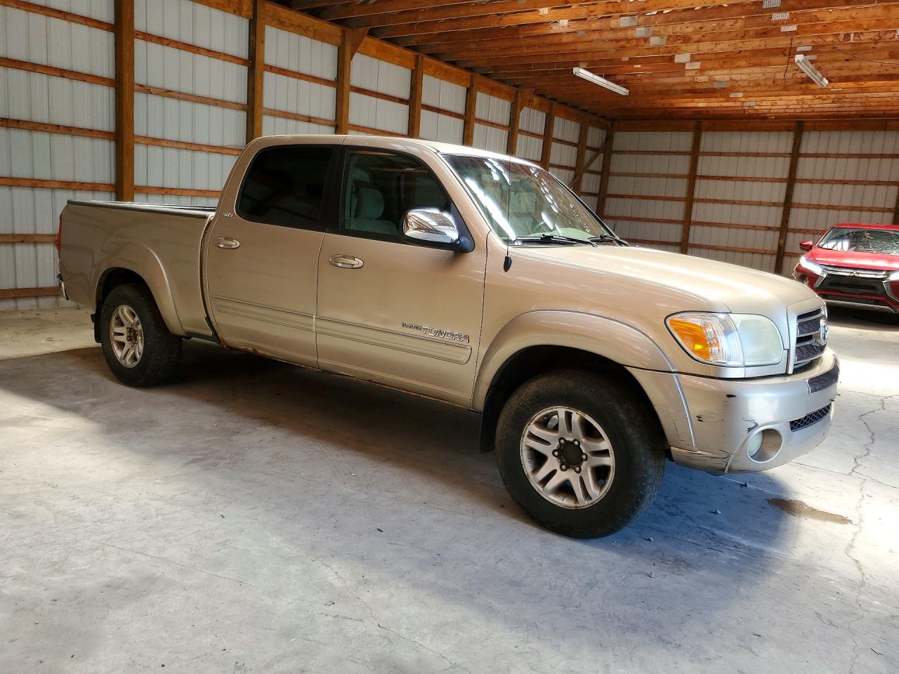 2005 Toyota Tundra Double Cab Sr5 Tan vin: 5TBDT44135S470782