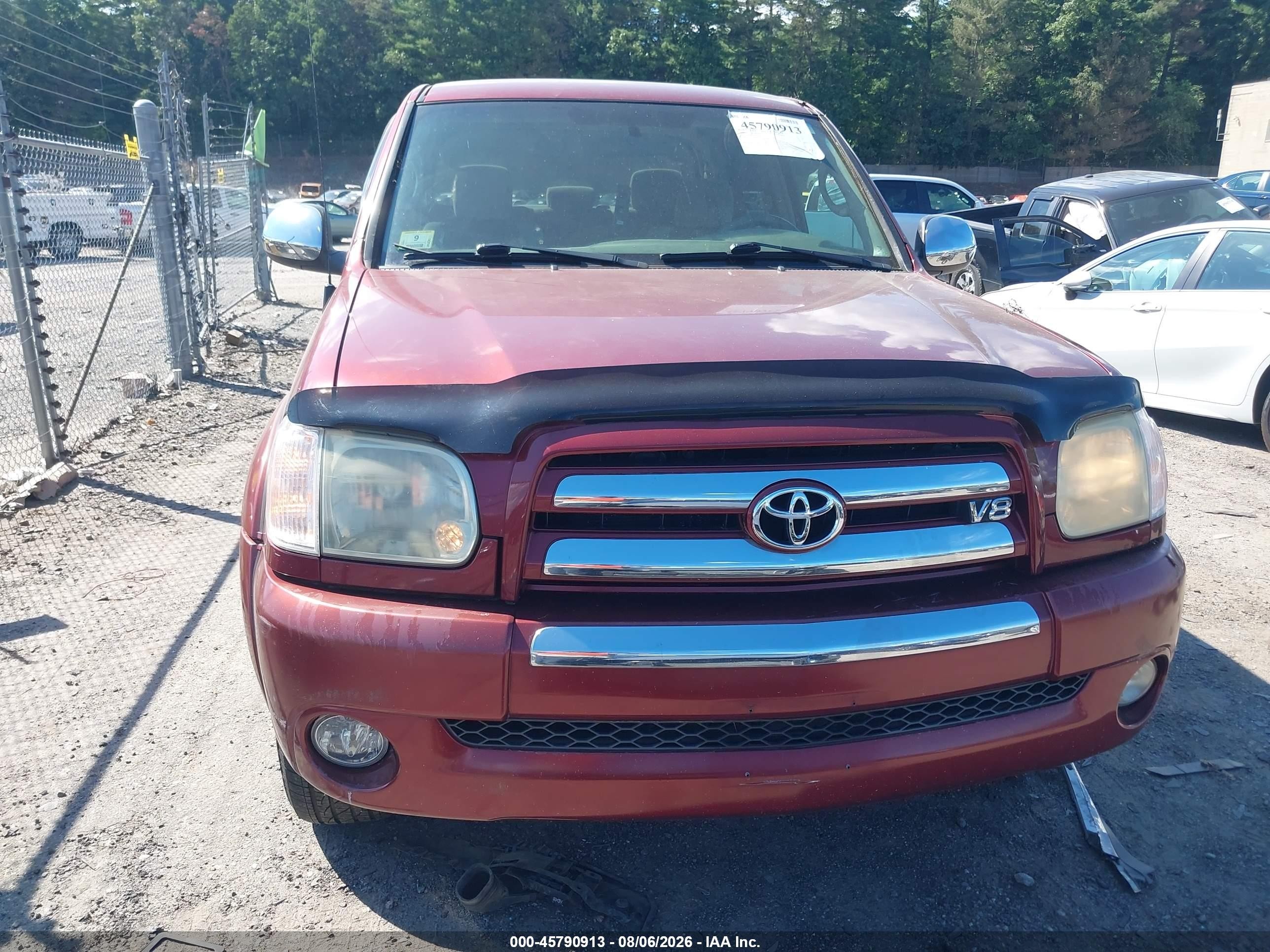 2006 Toyota Tundra Sr5 V8 Красный vin: 5TBDT44136S506553