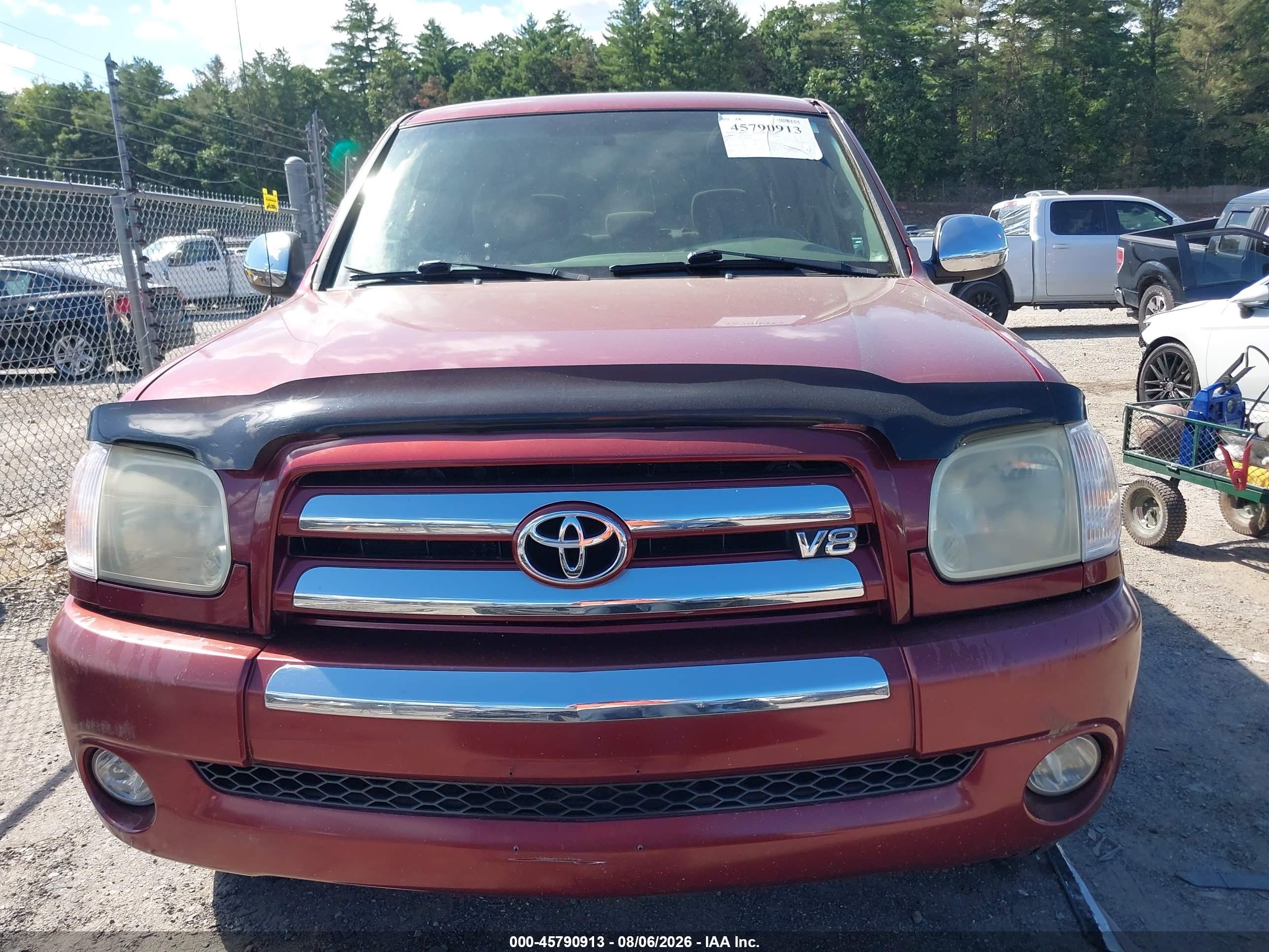 2006 Toyota Tundra Sr5 V8 Красный vin: 5TBDT44136S506553
