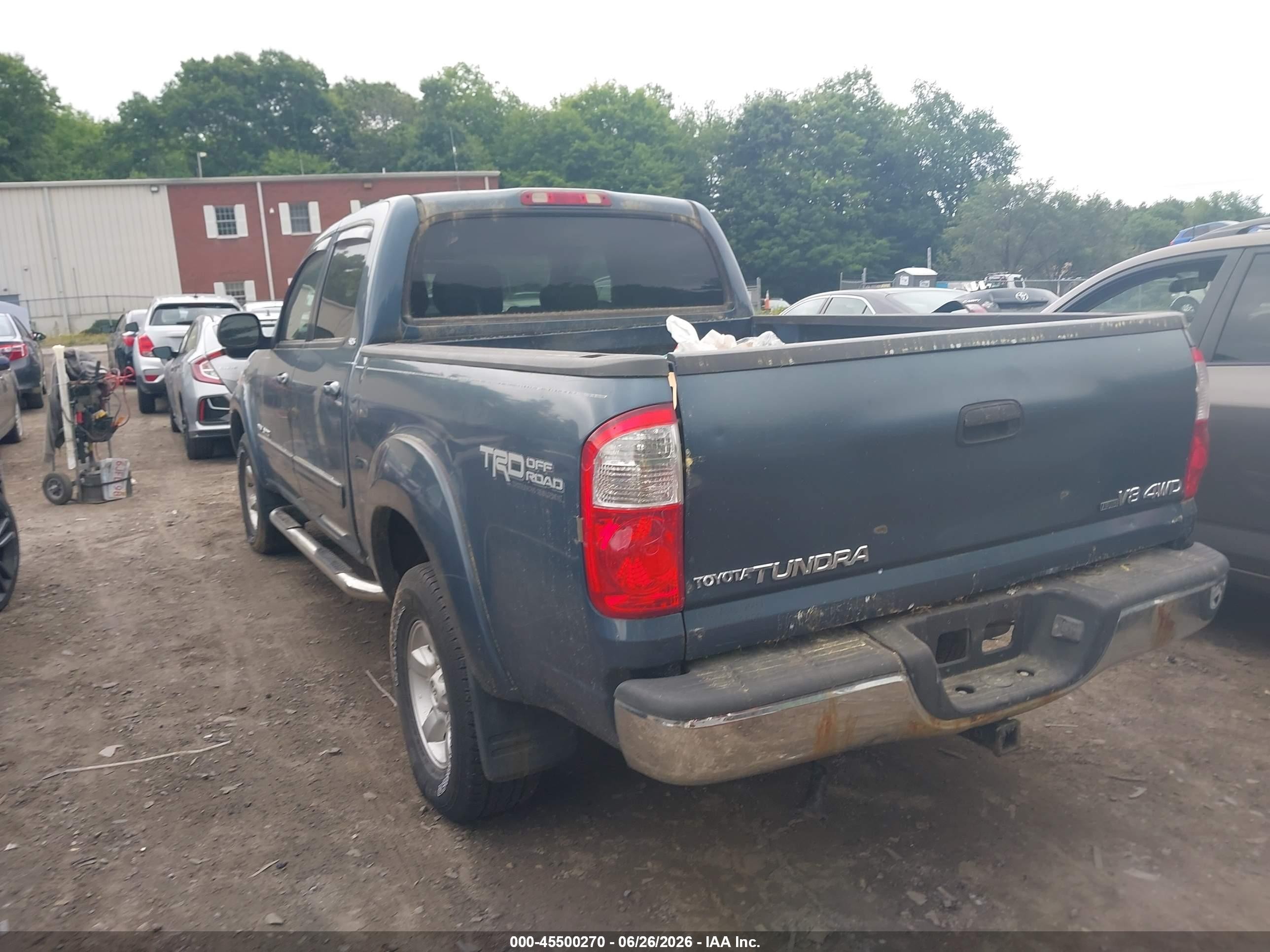 2006 Toyota Tundra Sr5 V8 Blue vin: 5TBDT44136S508478