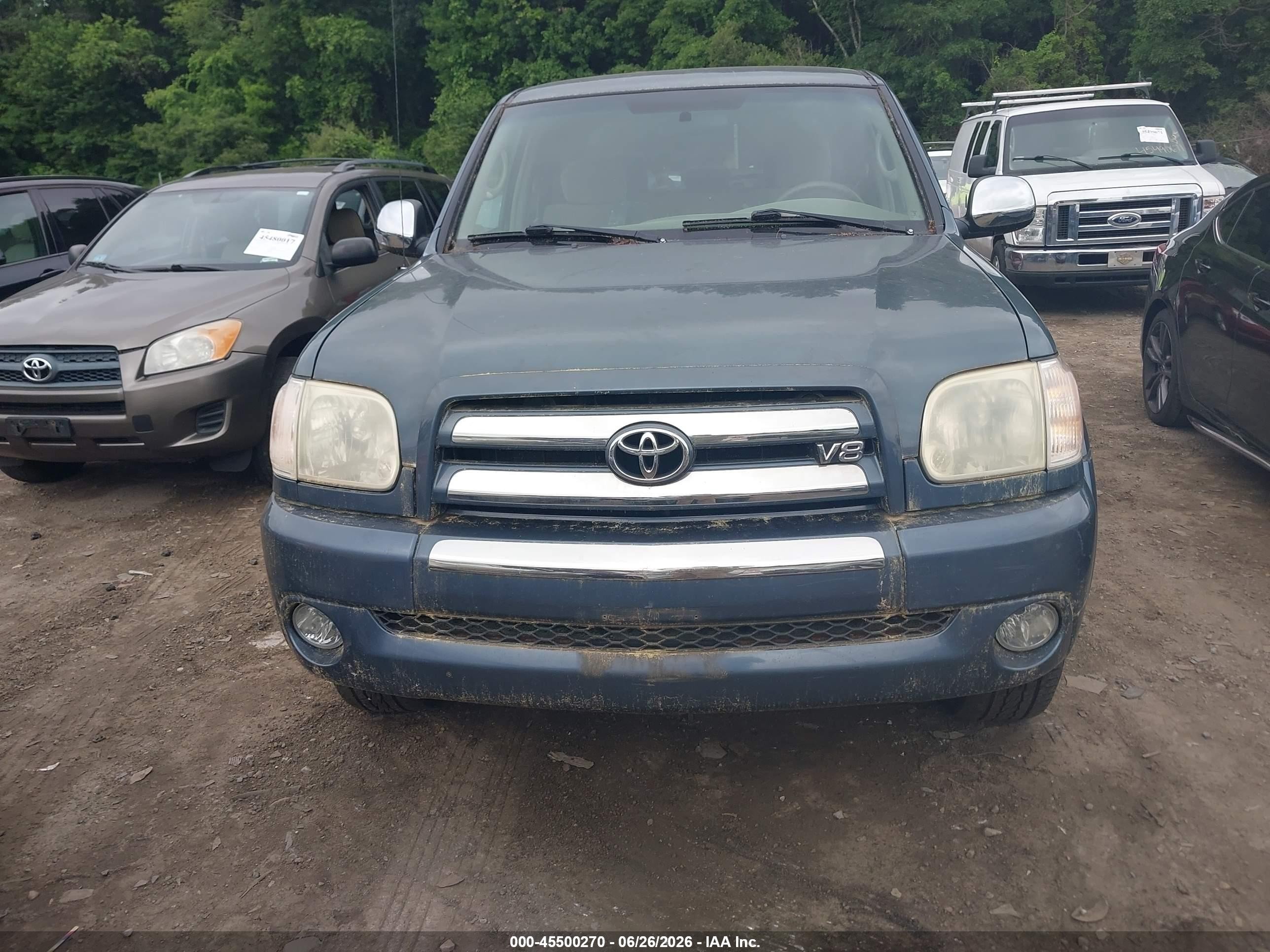 2006 Toyota Tundra Sr5 V8 Blue vin: 5TBDT44136S508478