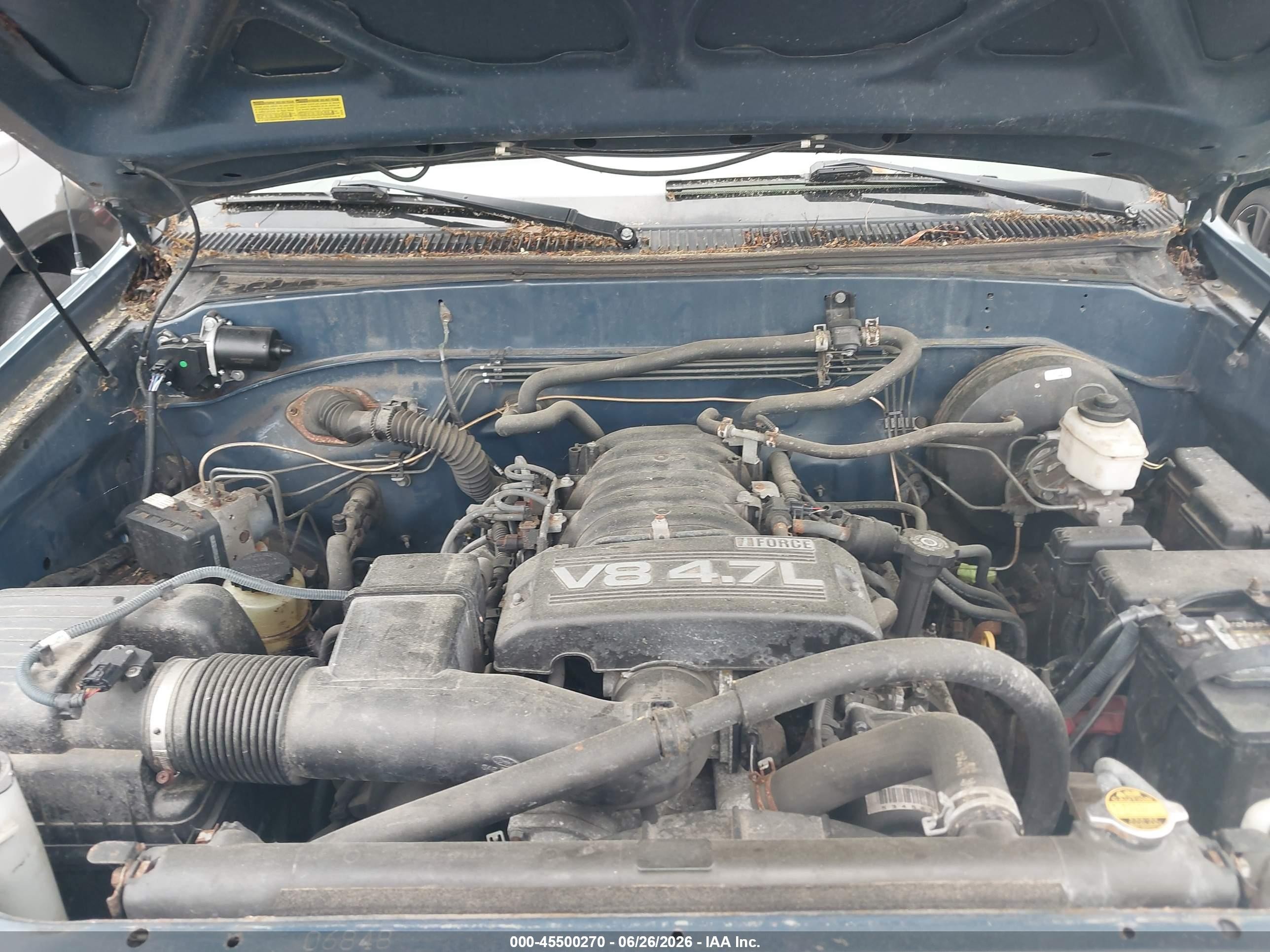 2006 Toyota Tundra Sr5 V8 Blue vin: 5TBDT44136S508478