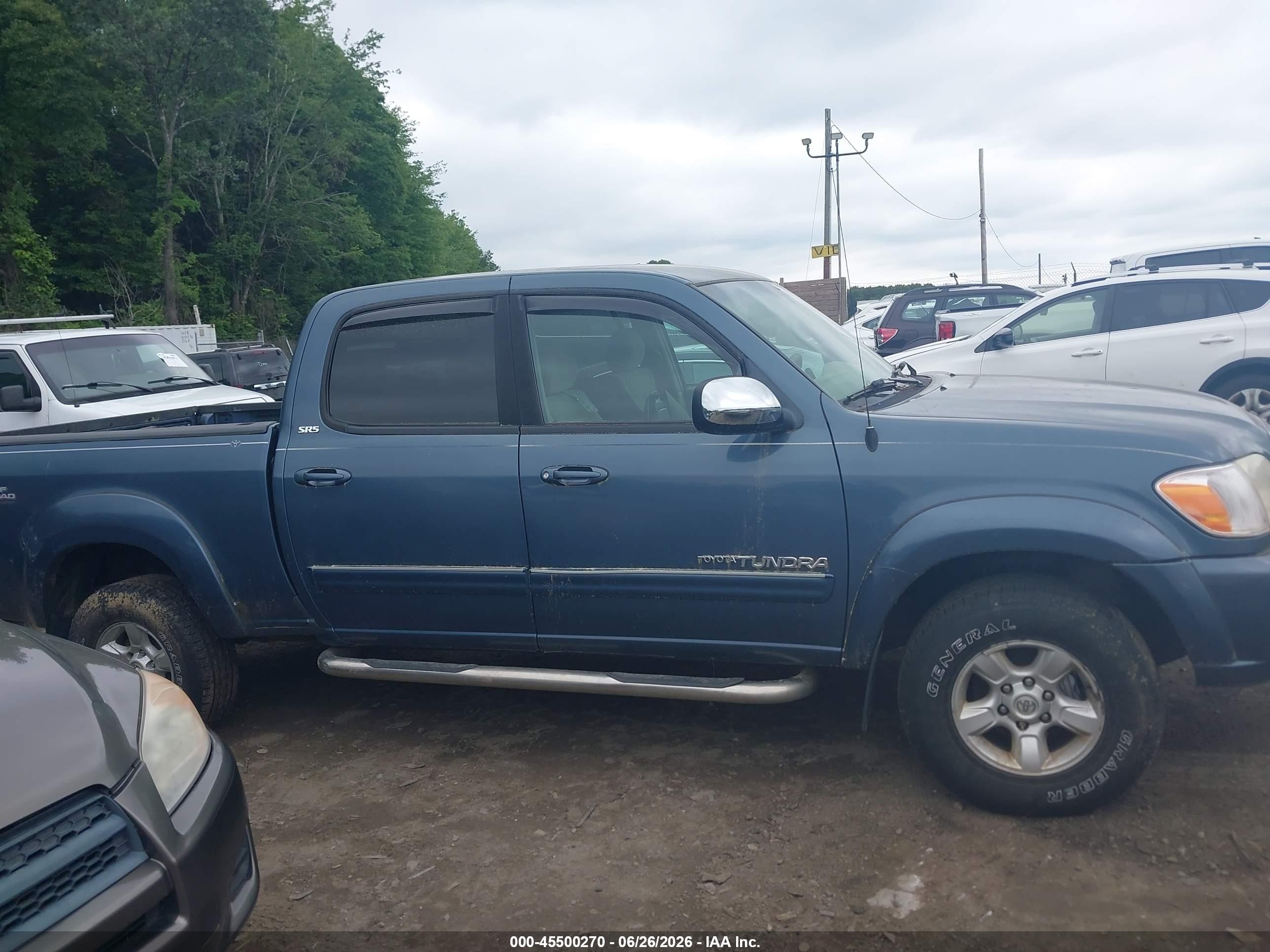 2006 Toyota Tundra Sr5 V8 Blue vin: 5TBDT44136S508478
