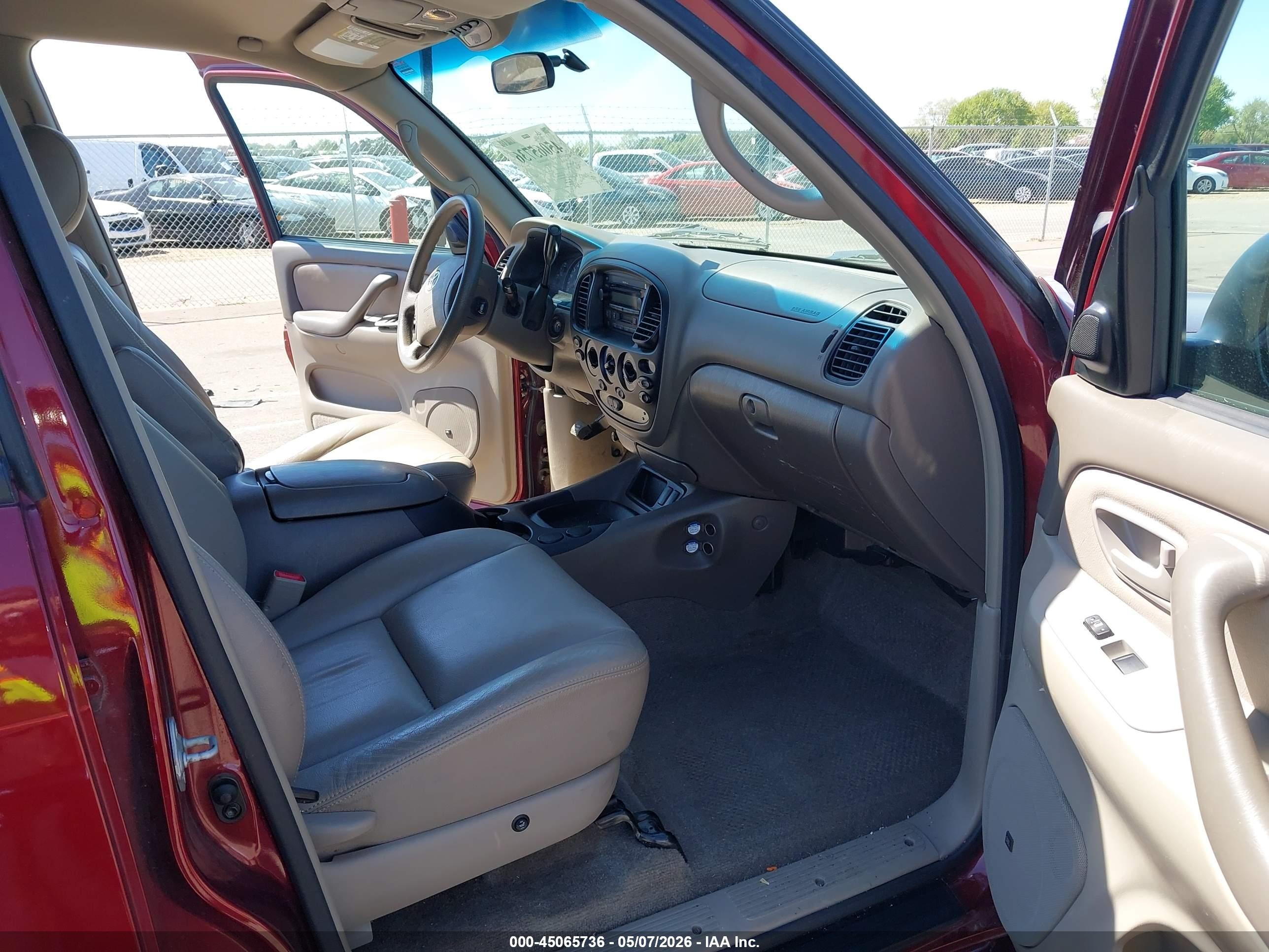 2006 Toyota Tundra Sr5 V8 Красный vin: 5TBDT44136S514491