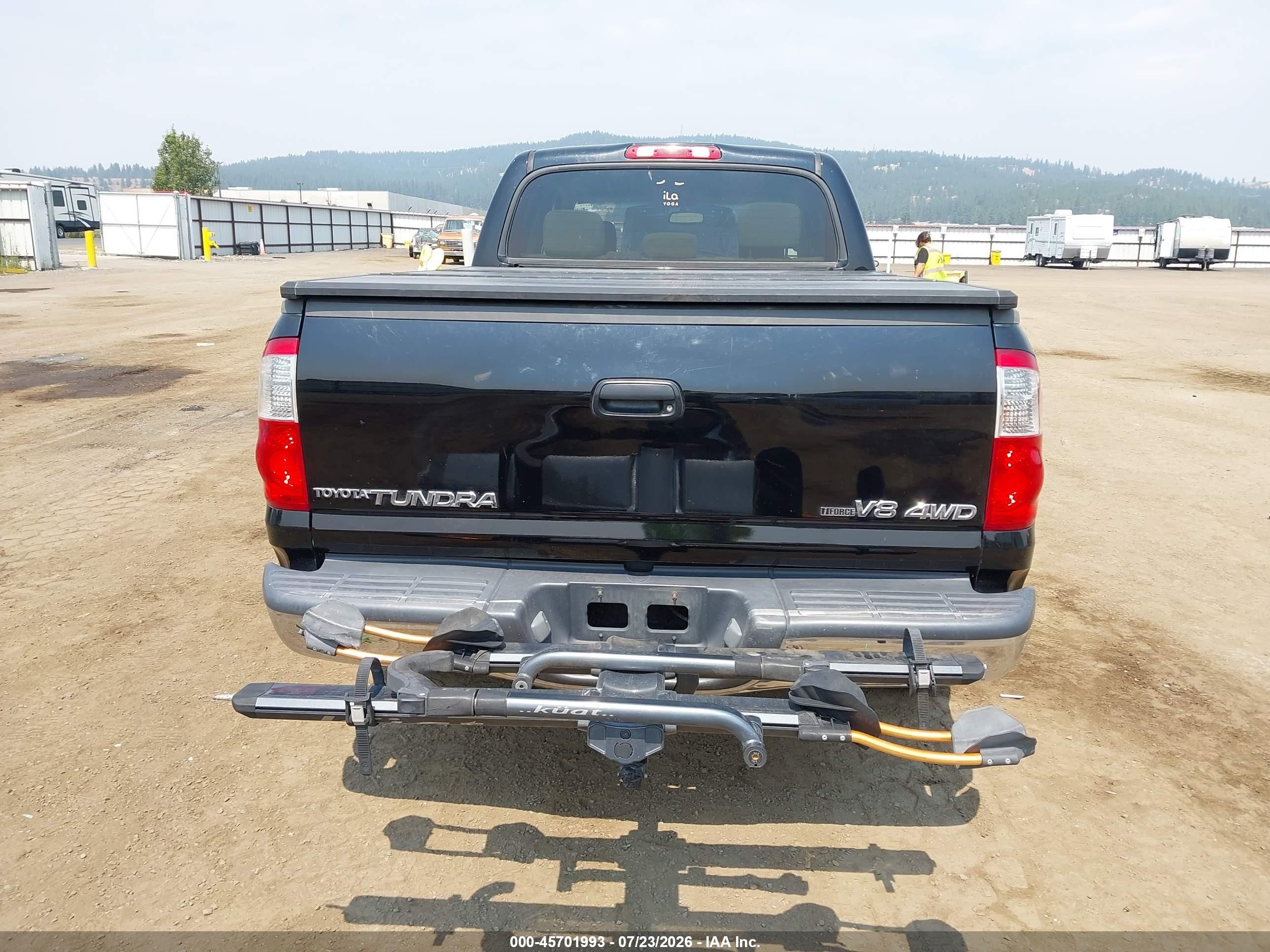 2006 Toyota Tundra Sr5 V8 Black vin: 5TBDT44136S521862