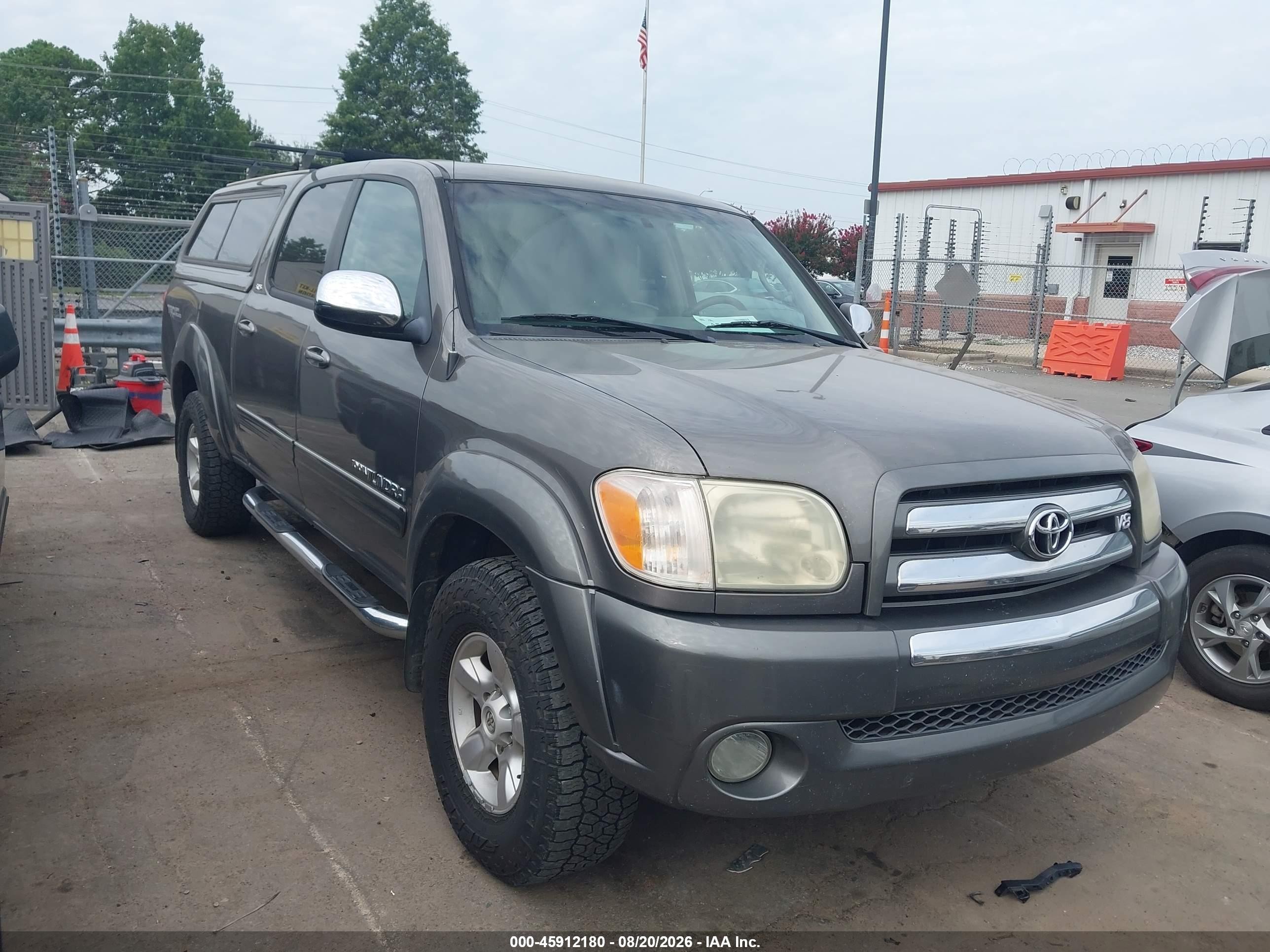 2006 Toyota Tundra Sr5 V8 Gray vin: 5TBDT44136S523093