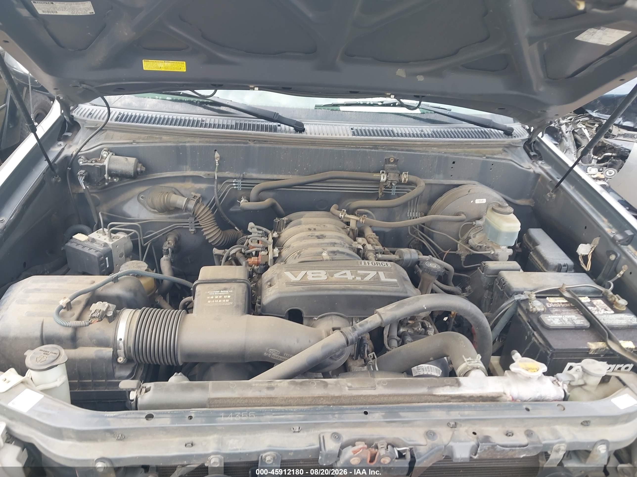 2006 Toyota Tundra Sr5 V8 Gray vin: 5TBDT44136S523093