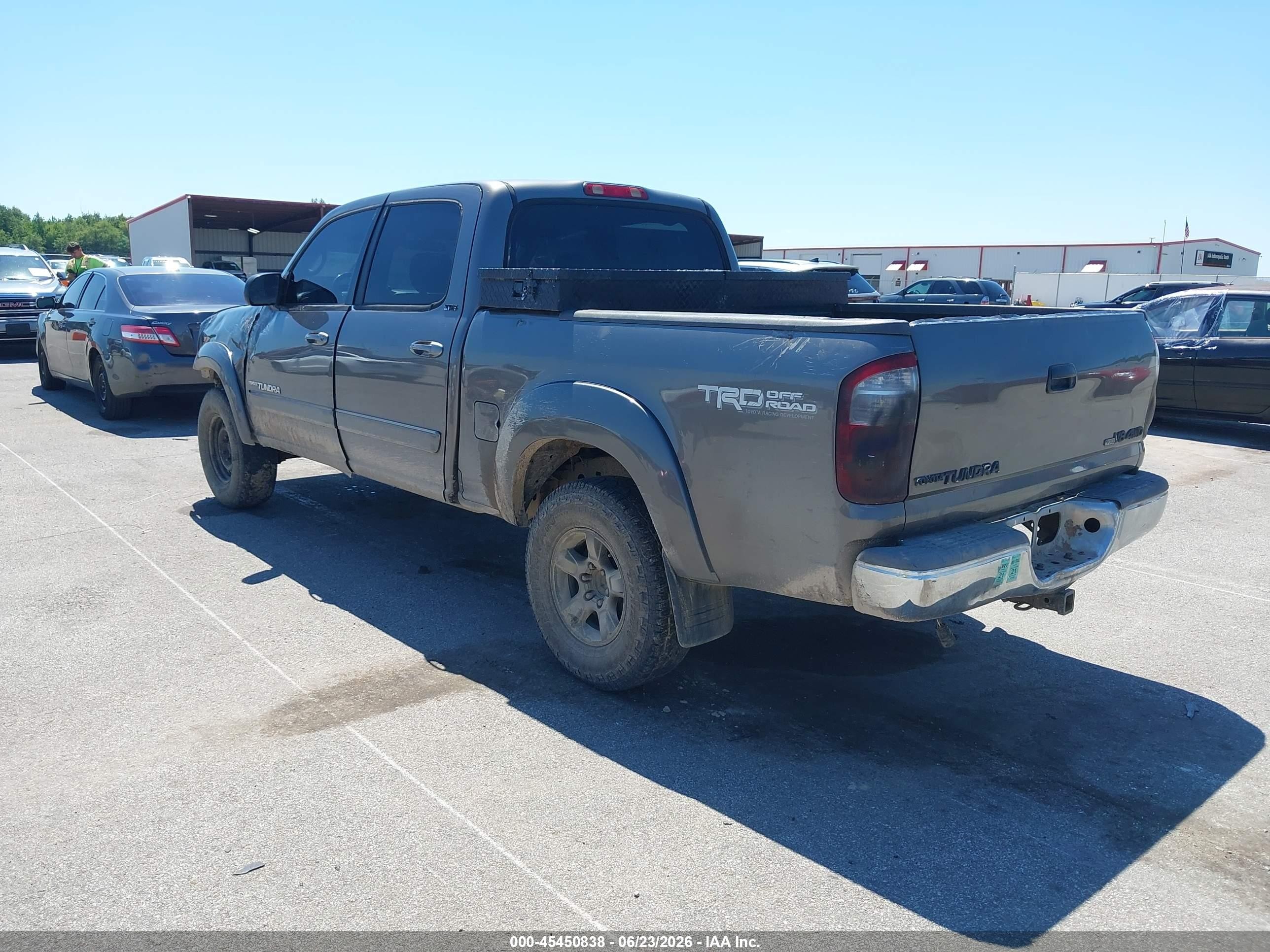 2006 Toyota Tundra Sr5 V8 Gray vin: 5TBDT44136S542193