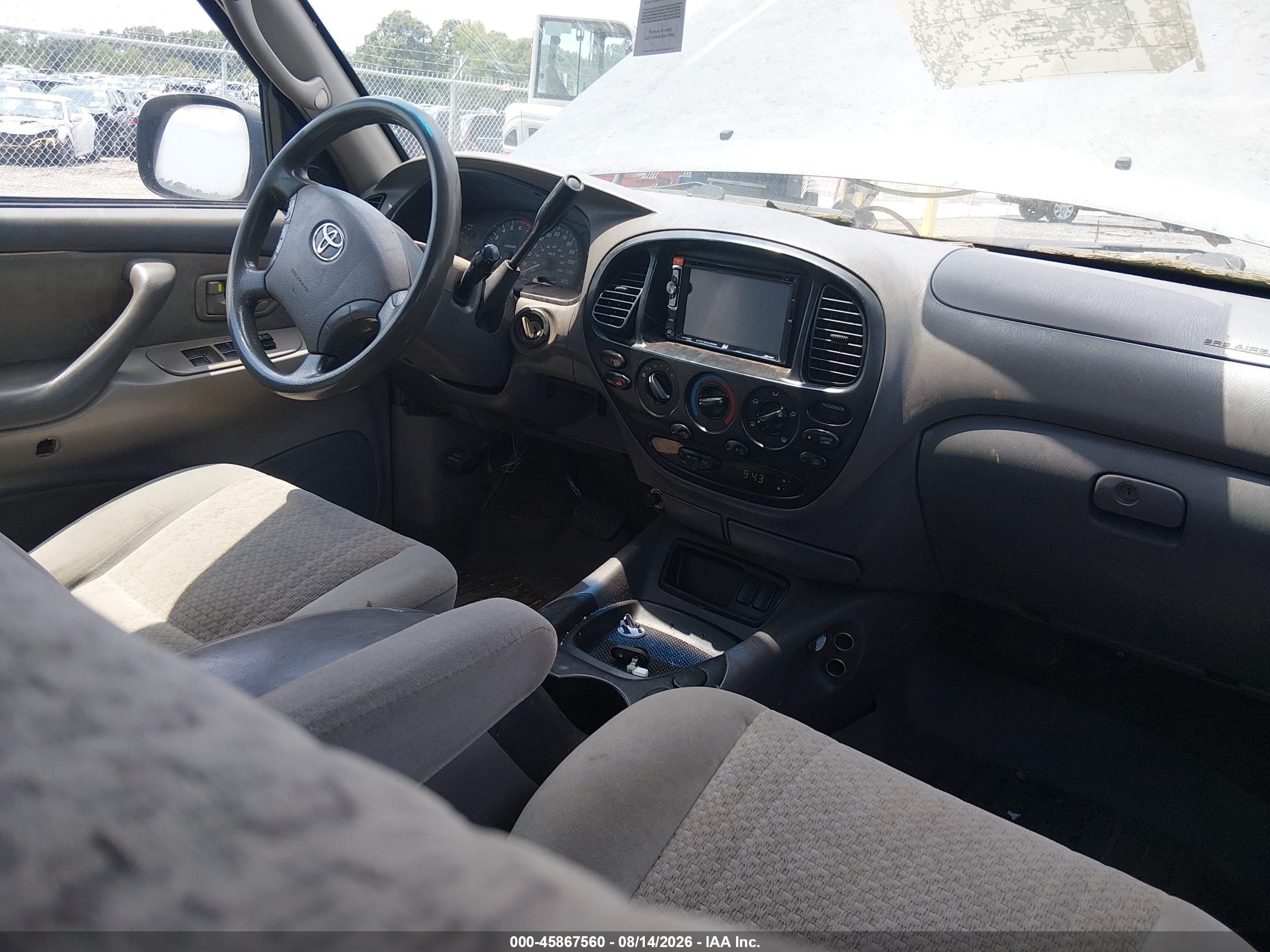 2005 Toyota Tundra Sr5 V8 Blue vin: 5TBDT44145S480074