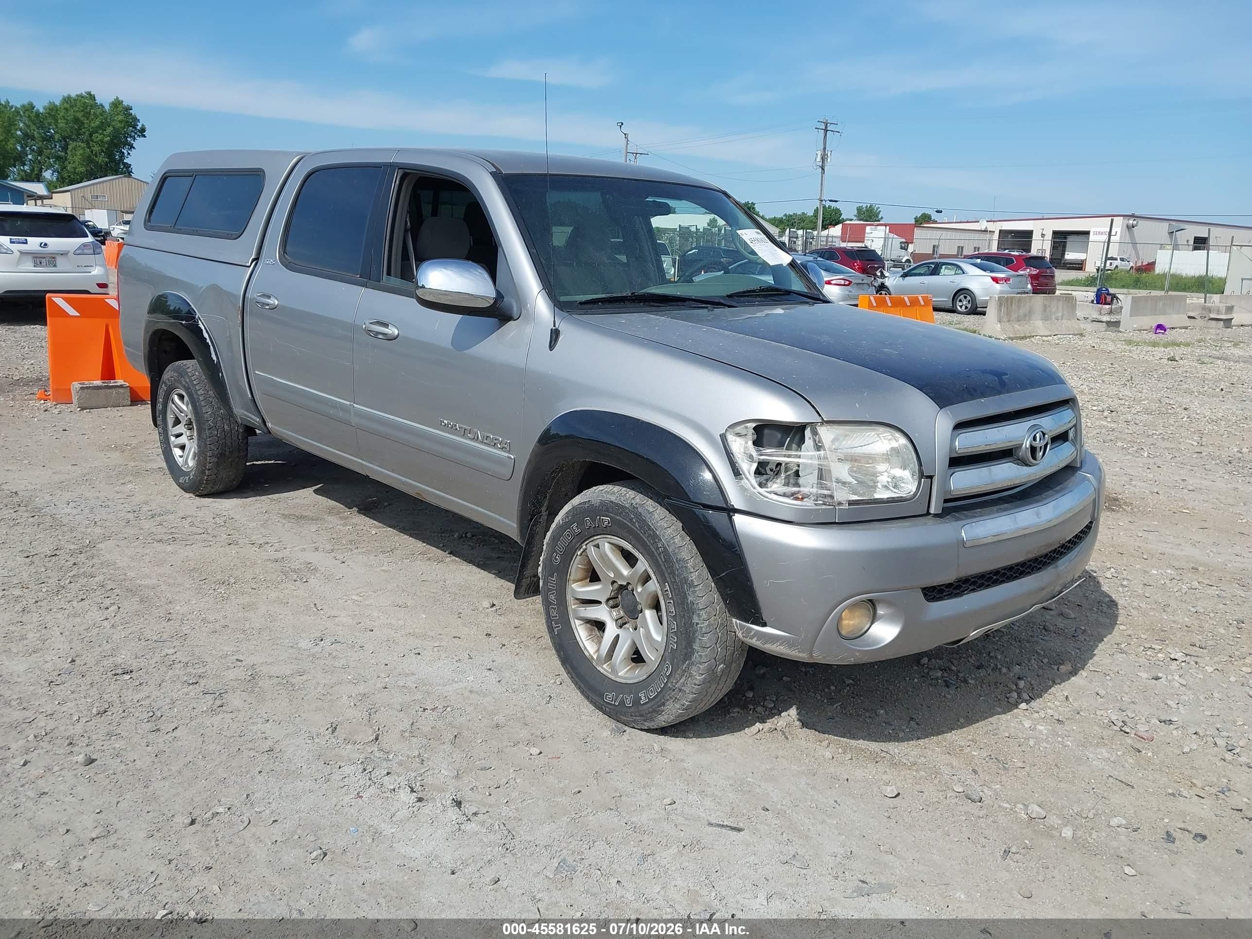 2005 Toyota Tundra Sr5 V8 Silver vin: 5TBDT44145S482276
