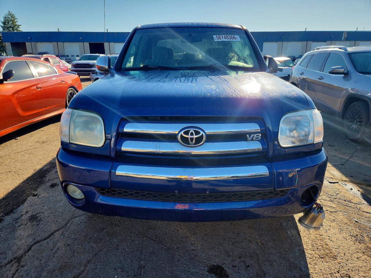 2005 Toyota Tundra Double Cab Sr5 Blue vin: 5TBDT44145S482830