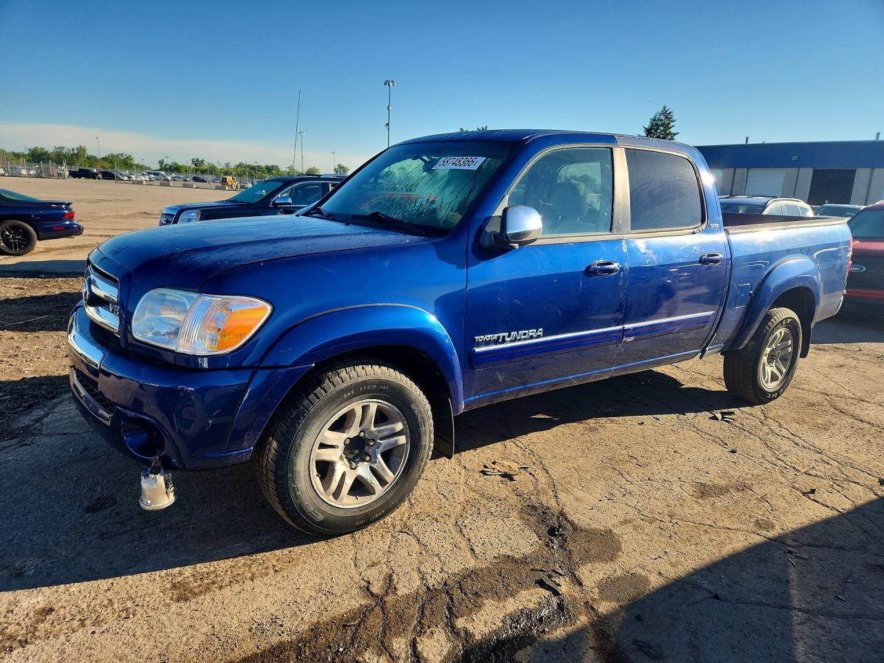 2005 Toyota Tundra Double Cab Sr5 Blue vin: 5TBDT44145S482830
