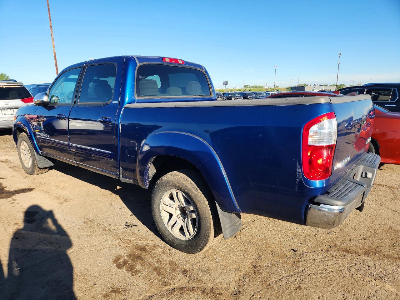 2005 Toyota Tundra Double Cab Sr5 Blue vin: 5TBDT44145S482830