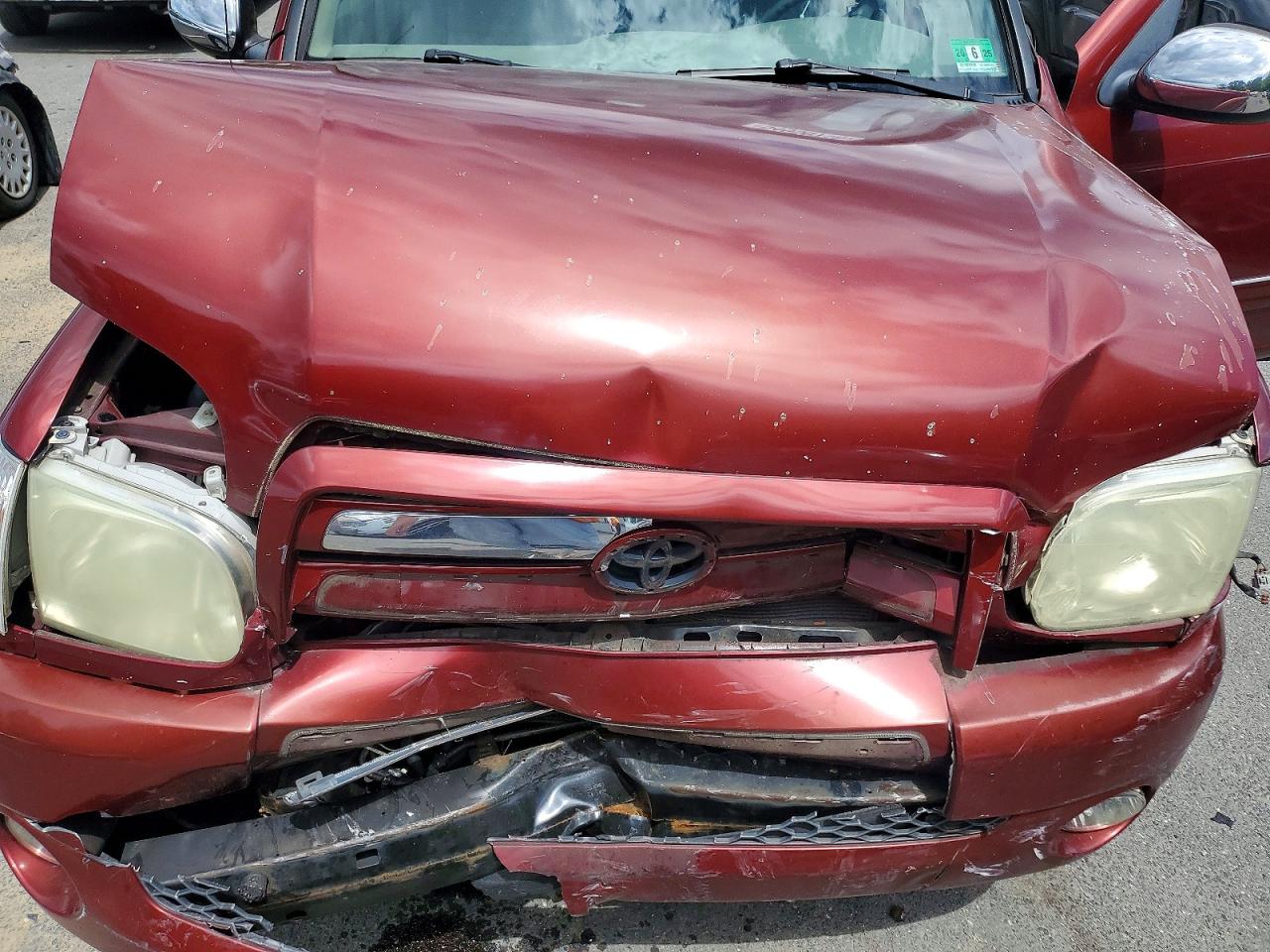 2005 Toyota Tundra Double Cab Sr5 Burgundy vin: 5TBDT44145S493617