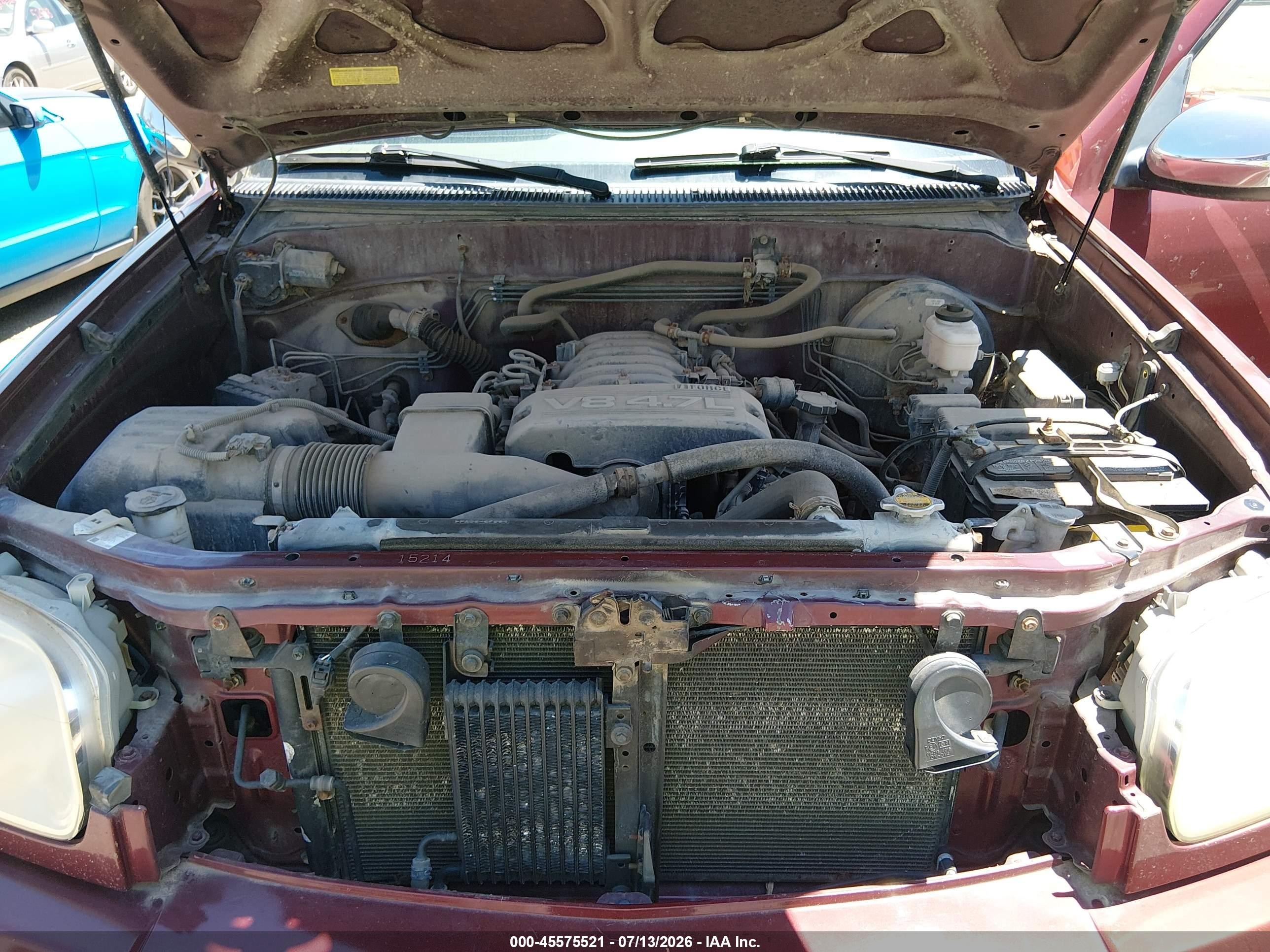 2006 Toyota Tundra Sr5 V8 Red vin: 5TBDT44146S510840