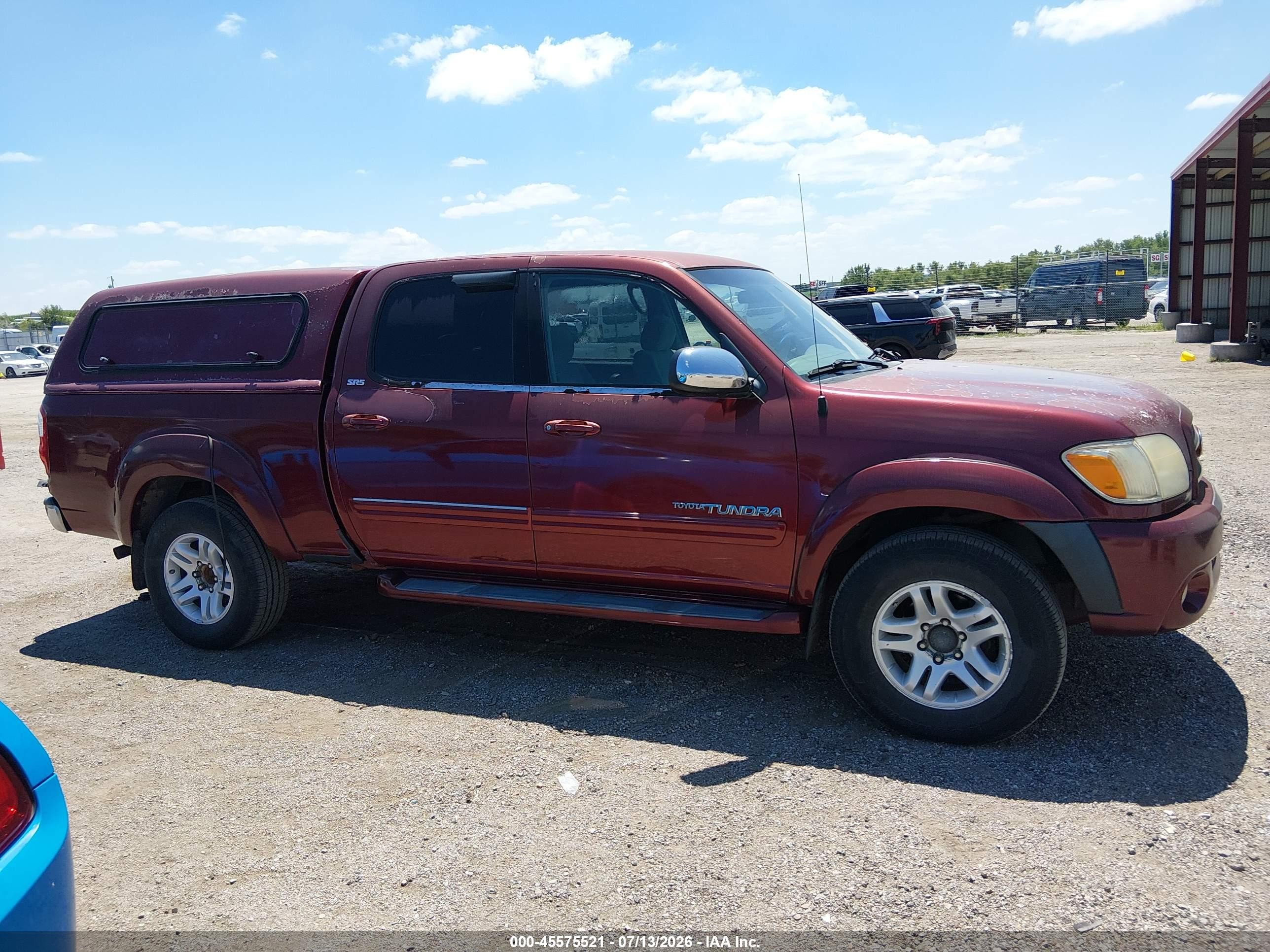 2006 Toyota Tundra Sr5 V8 Red vin: 5TBDT44146S510840
