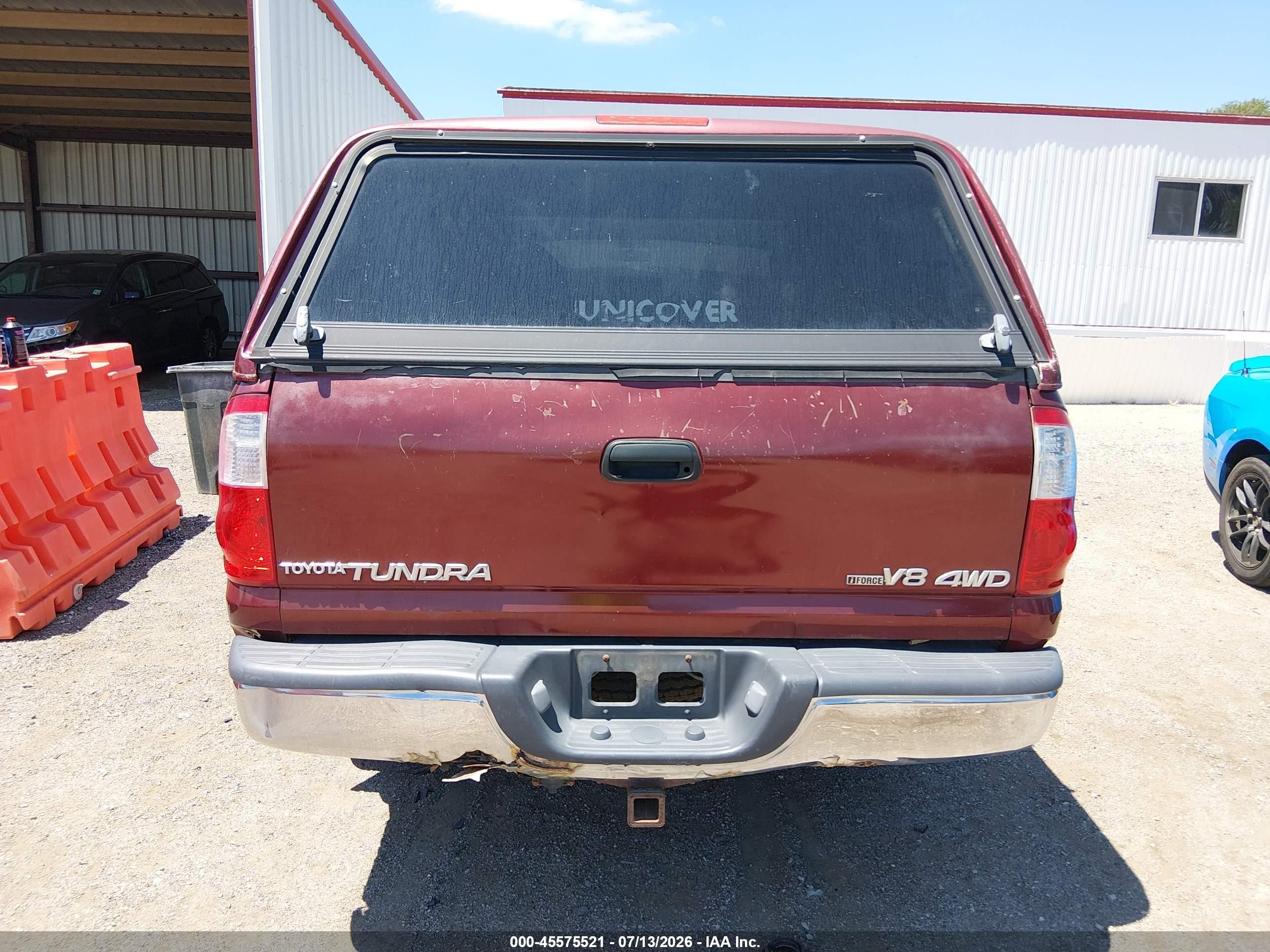 2006 Toyota Tundra Sr5 V8 Red vin: 5TBDT44146S510840