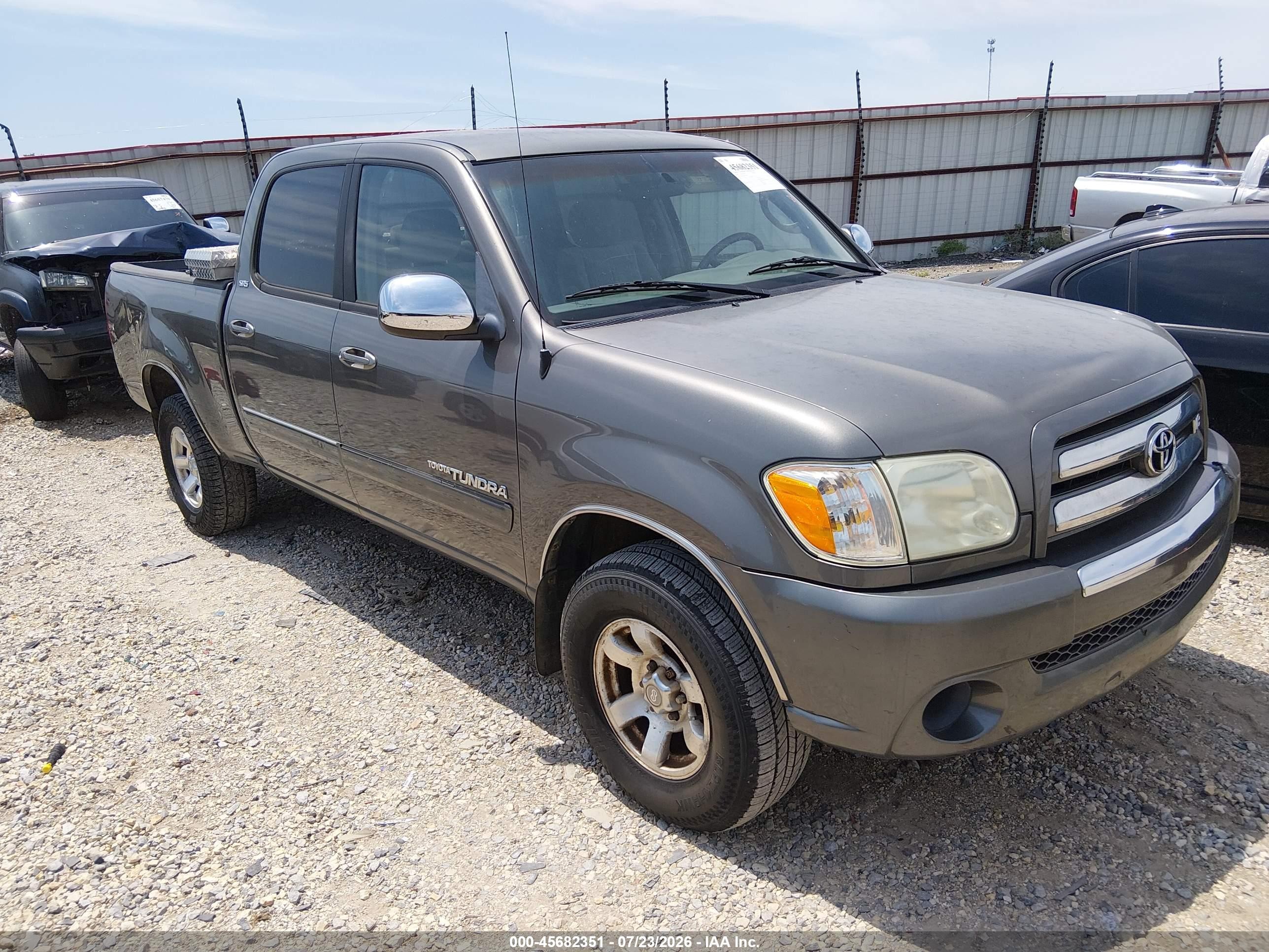 2006 Toyota Tundra Sr5 V8 Gray vin: 5TBDT44146S511809