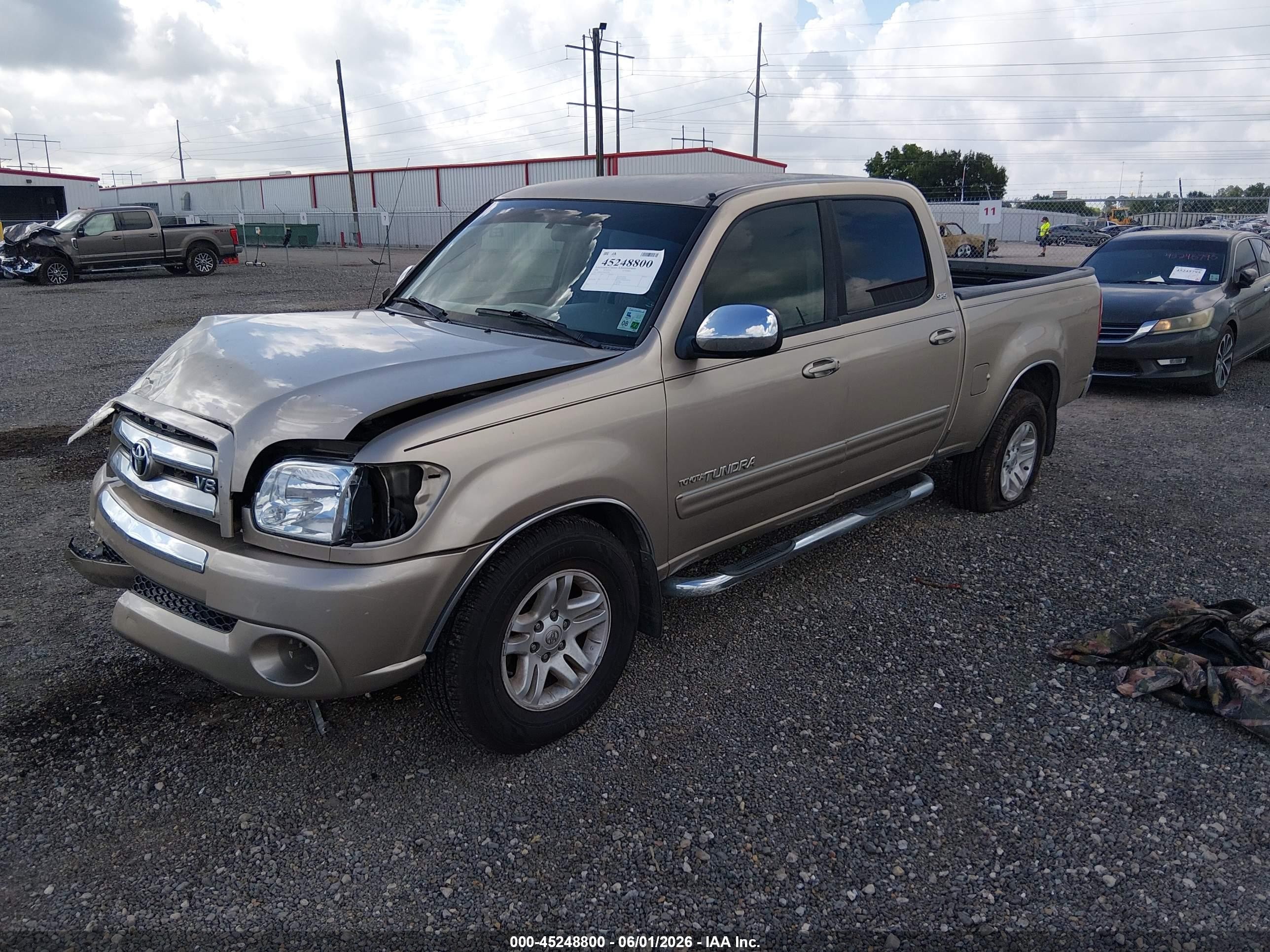2006 Toyota Tundra Sr5 V8 Бежевый vin: 5TBDT44146S521434
