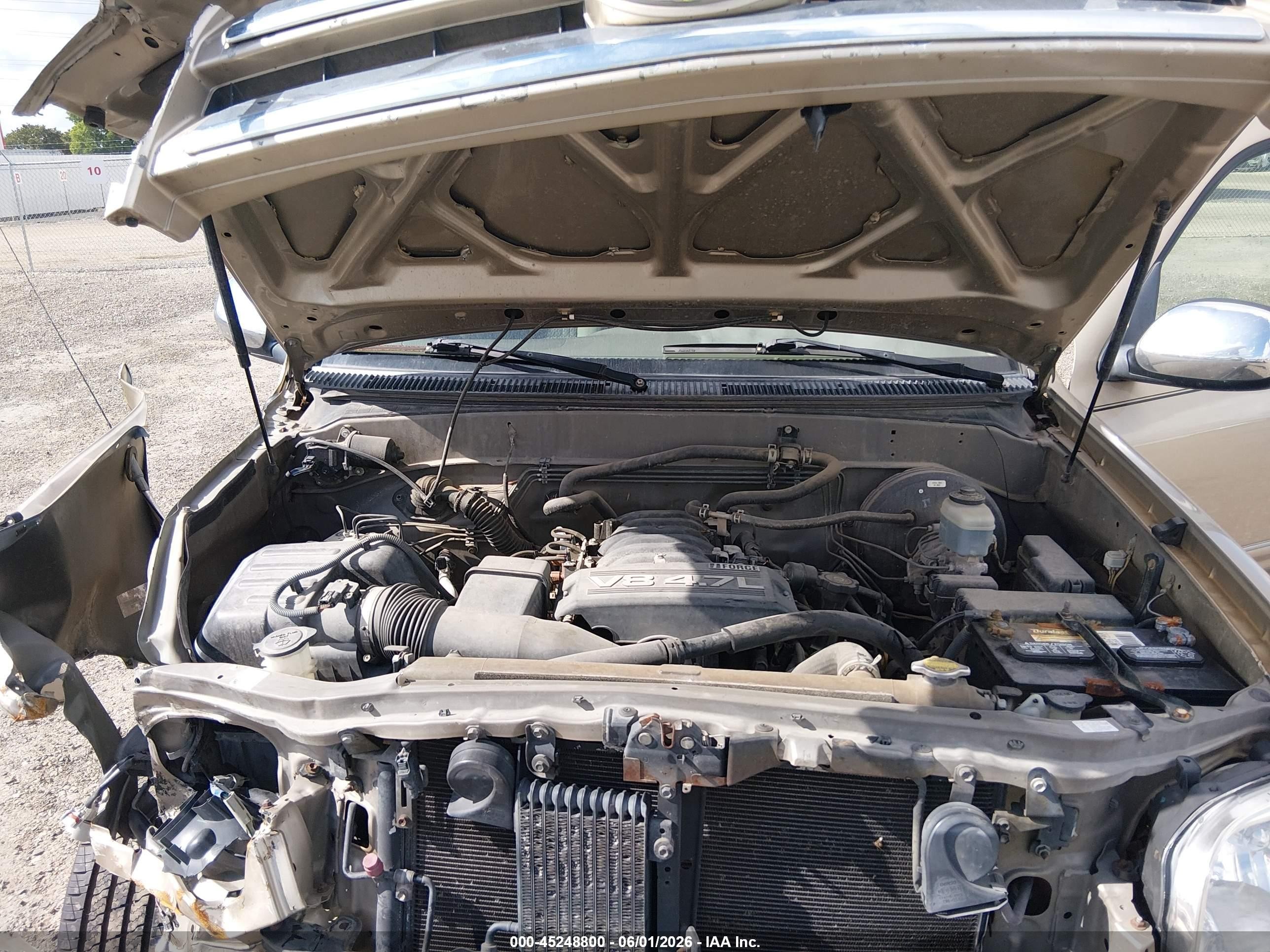 2006 Toyota Tundra Sr5 V8 Бежевый vin: 5TBDT44146S521434