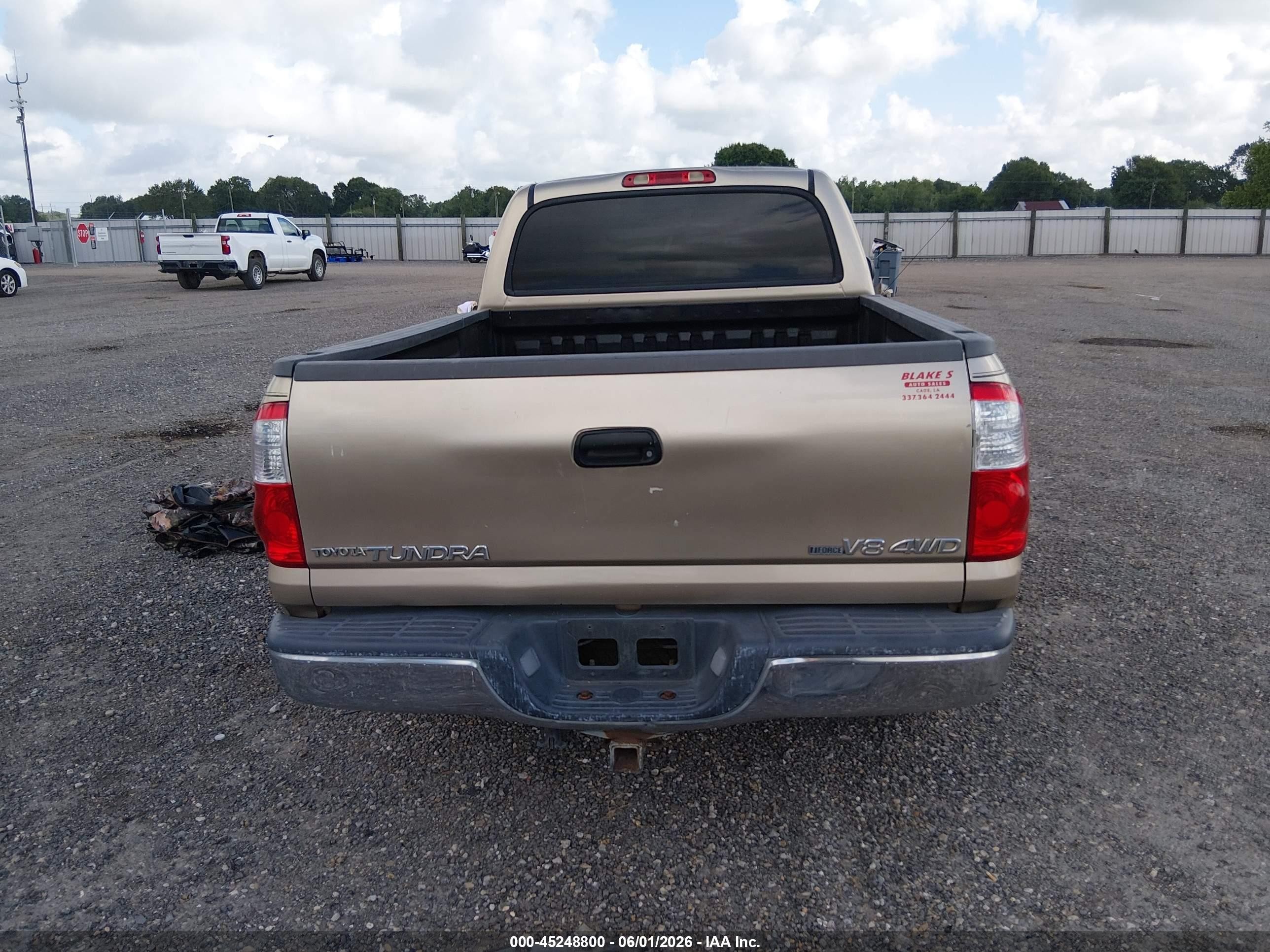 2006 Toyota Tundra Sr5 V8 Бежевый vin: 5TBDT44146S521434