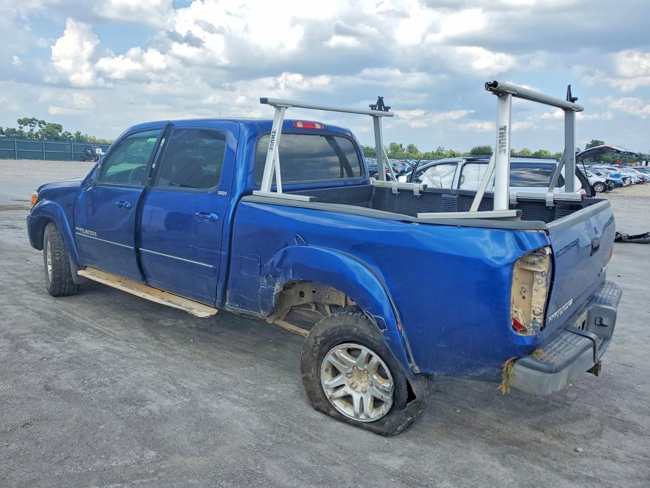 2006 Toyota Tundra Double Cab Sr5 Blue vin: 5TBDT44146S536791