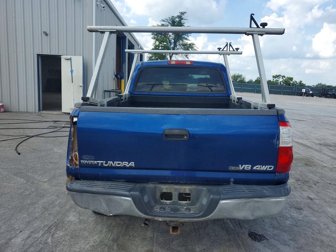 2006 Toyota Tundra Double Cab Sr5 Blue vin: 5TBDT44146S536791
