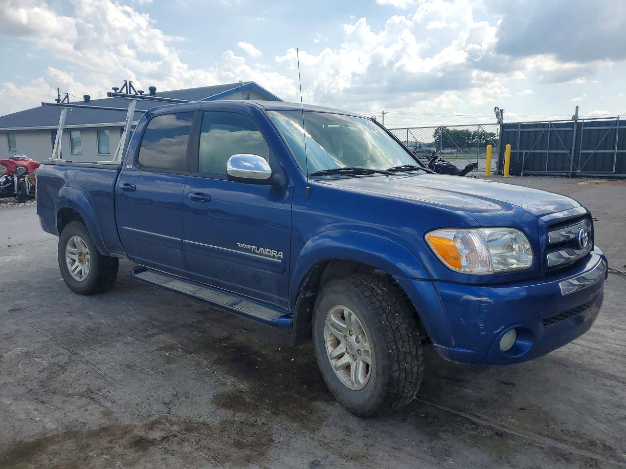 2006 Toyota Tundra Double Cab Sr5 Blue vin: 5TBDT44146S536791