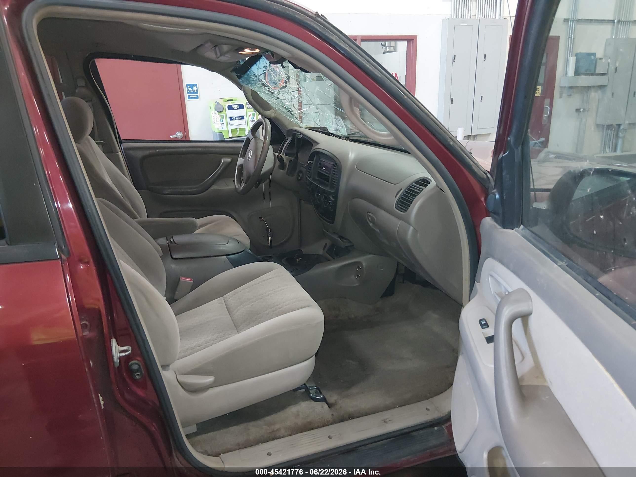 2006 Toyota Tundra Sr5 V8 Red vin: 5TBDT44146S541909