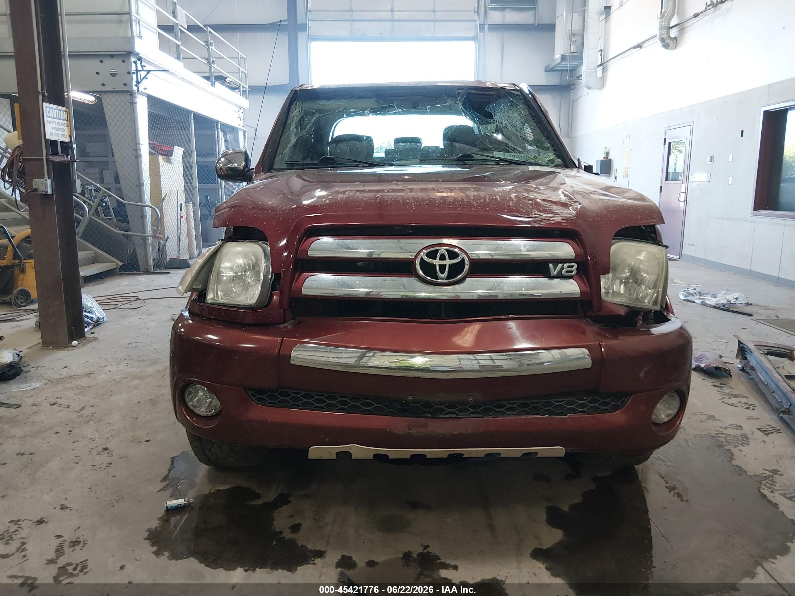 2006 Toyota Tundra Sr5 V8 Red vin: 5TBDT44146S541909