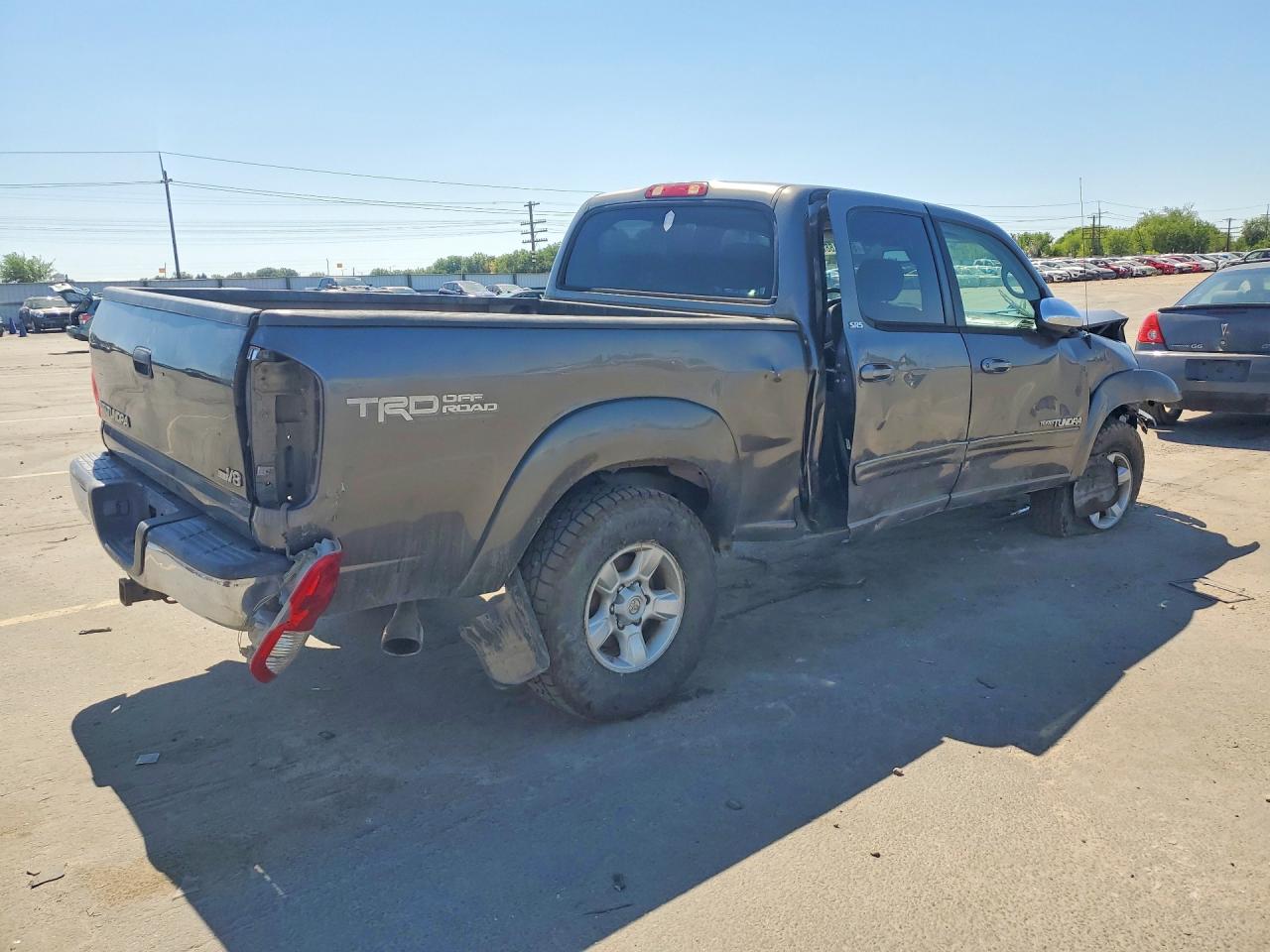 2006 Toyota Tundra Double Cab Sr5 Серый vin: 5TBDT44146S551923