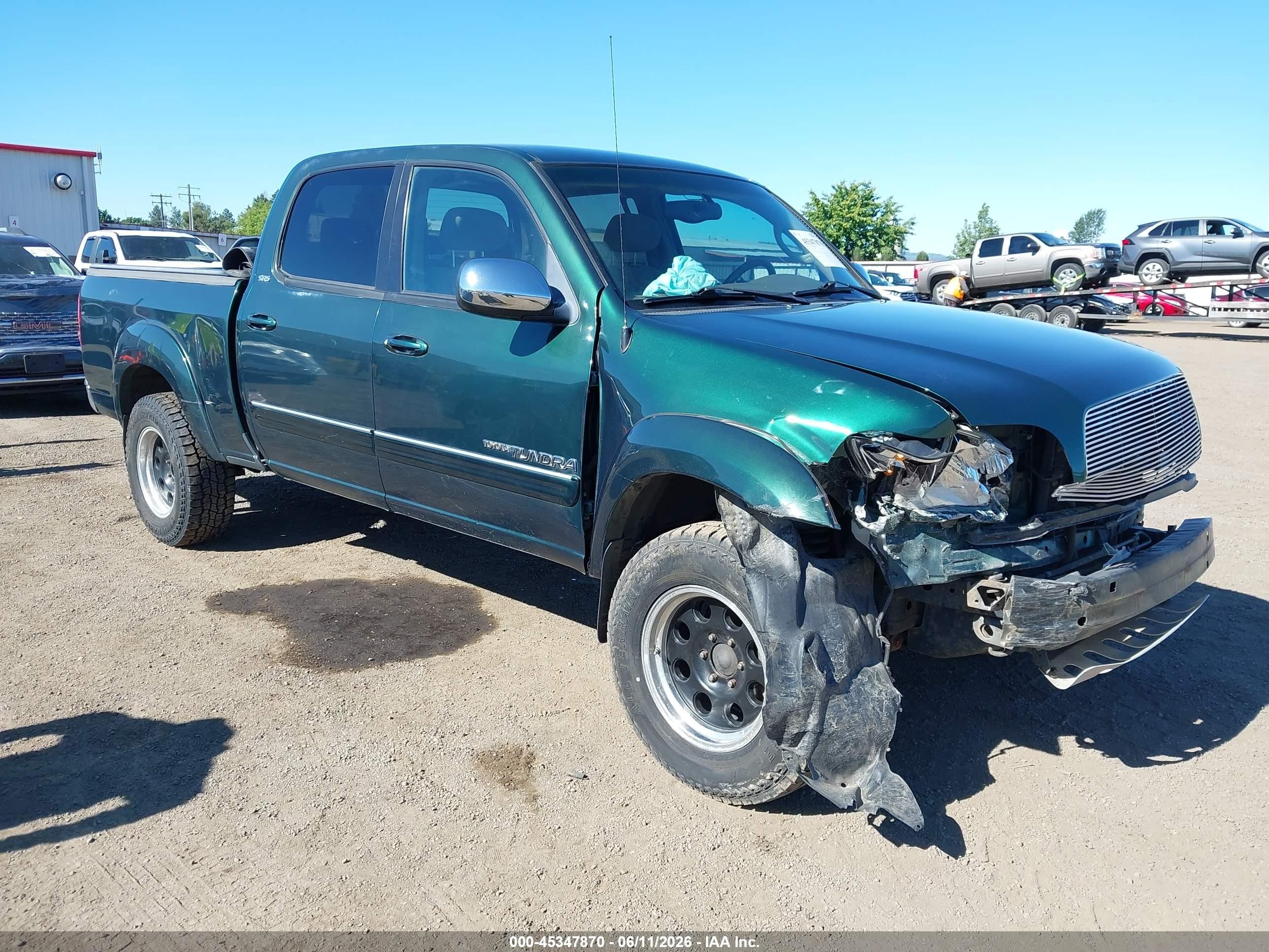 2004 Toyota Tundra Sr5 V8 Green vin: 5TBDT44154S457255