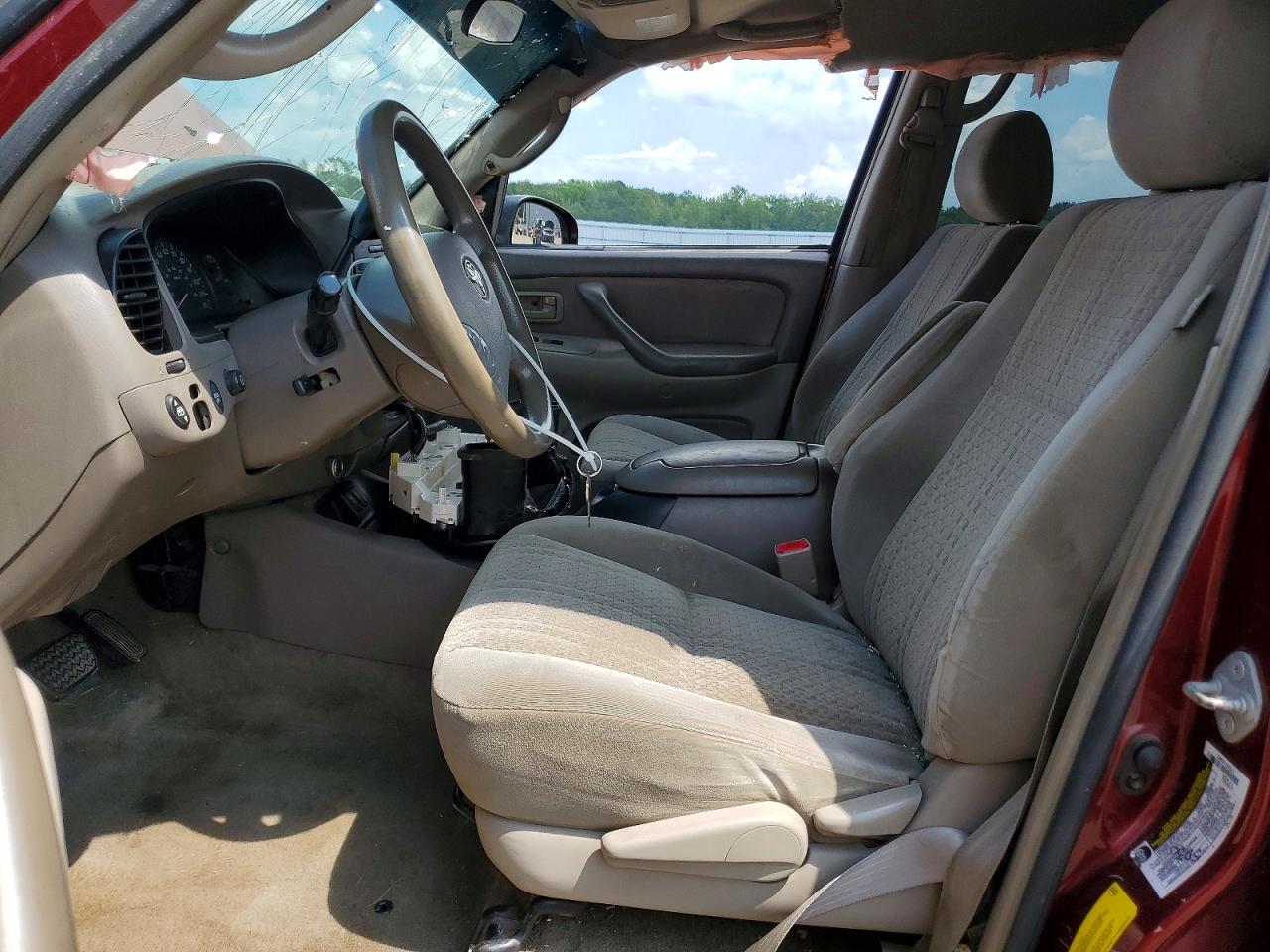2005 Toyota Tundra Double Cab Sr5 Red vin: 5TBDT44155S468421