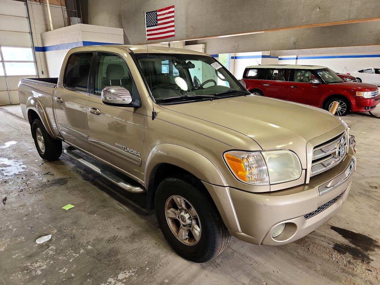 2005 Toyota Tundra Double Cab Sr5 Tan vin: 5TBDT44155S475742
