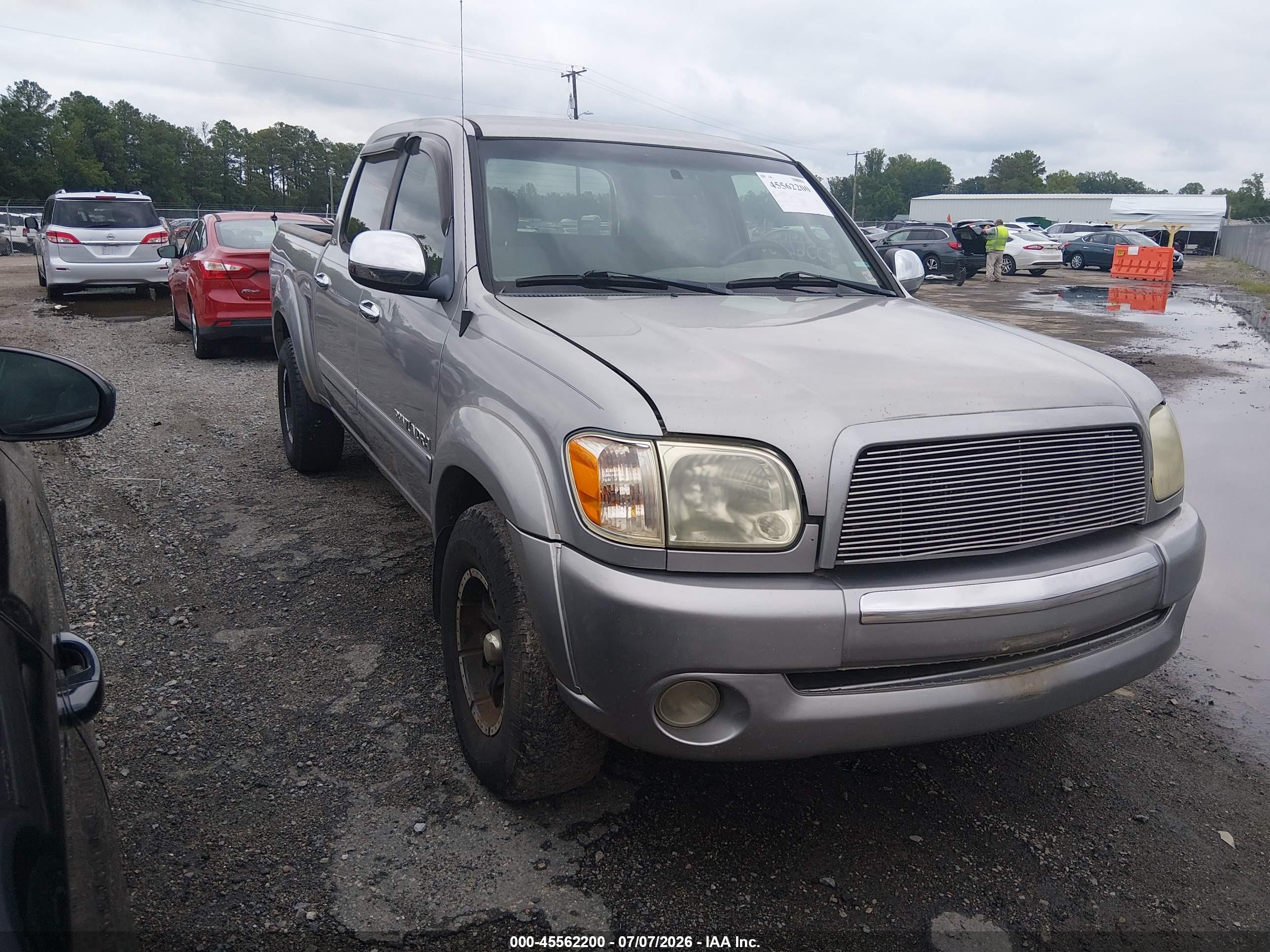 2005 Toyota Tundra Sr5 V8 Серый vin: 5TBDT44155S482089