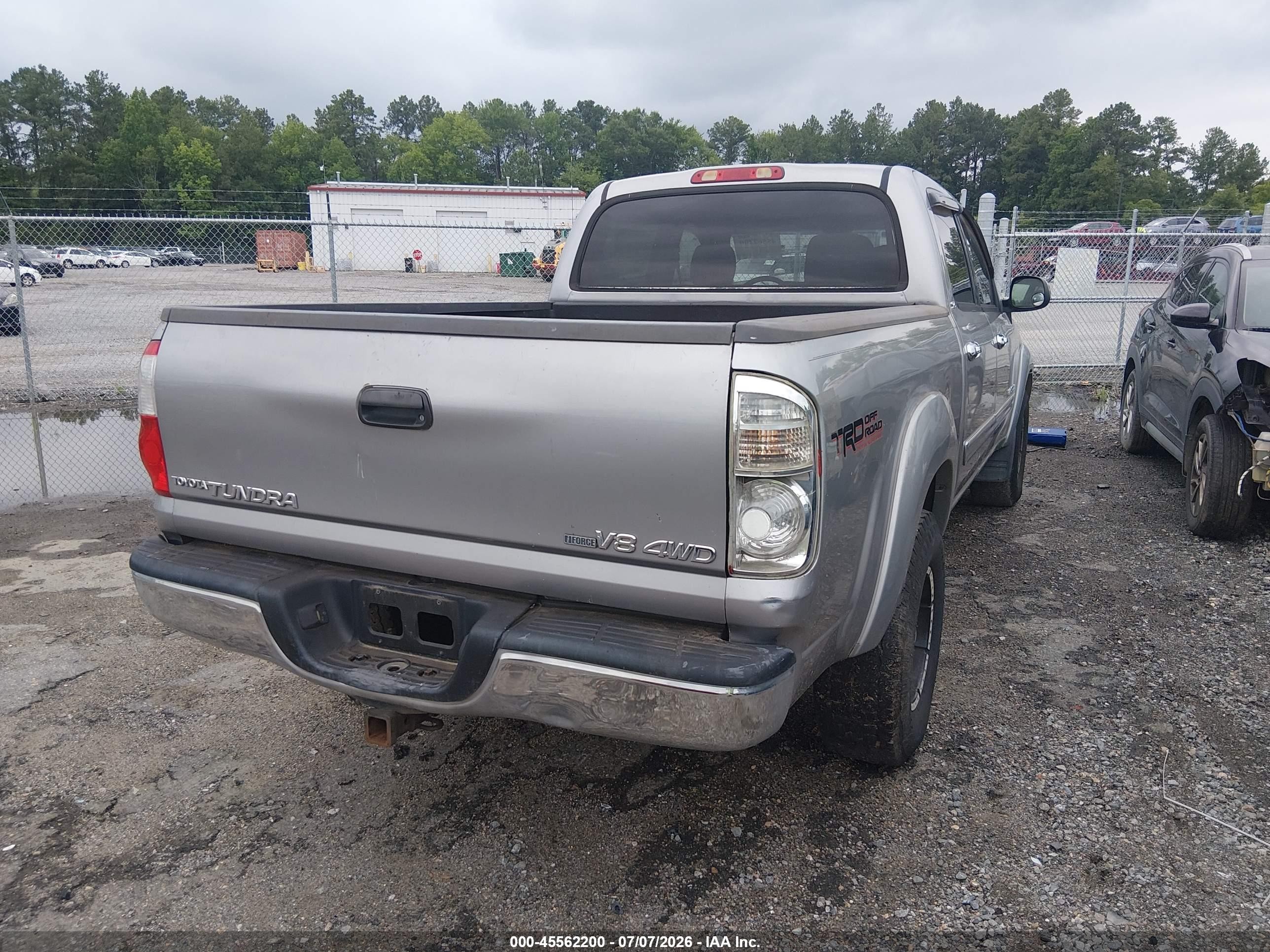 2005 Toyota Tundra Sr5 V8 Gray vin: 5TBDT44155S482089