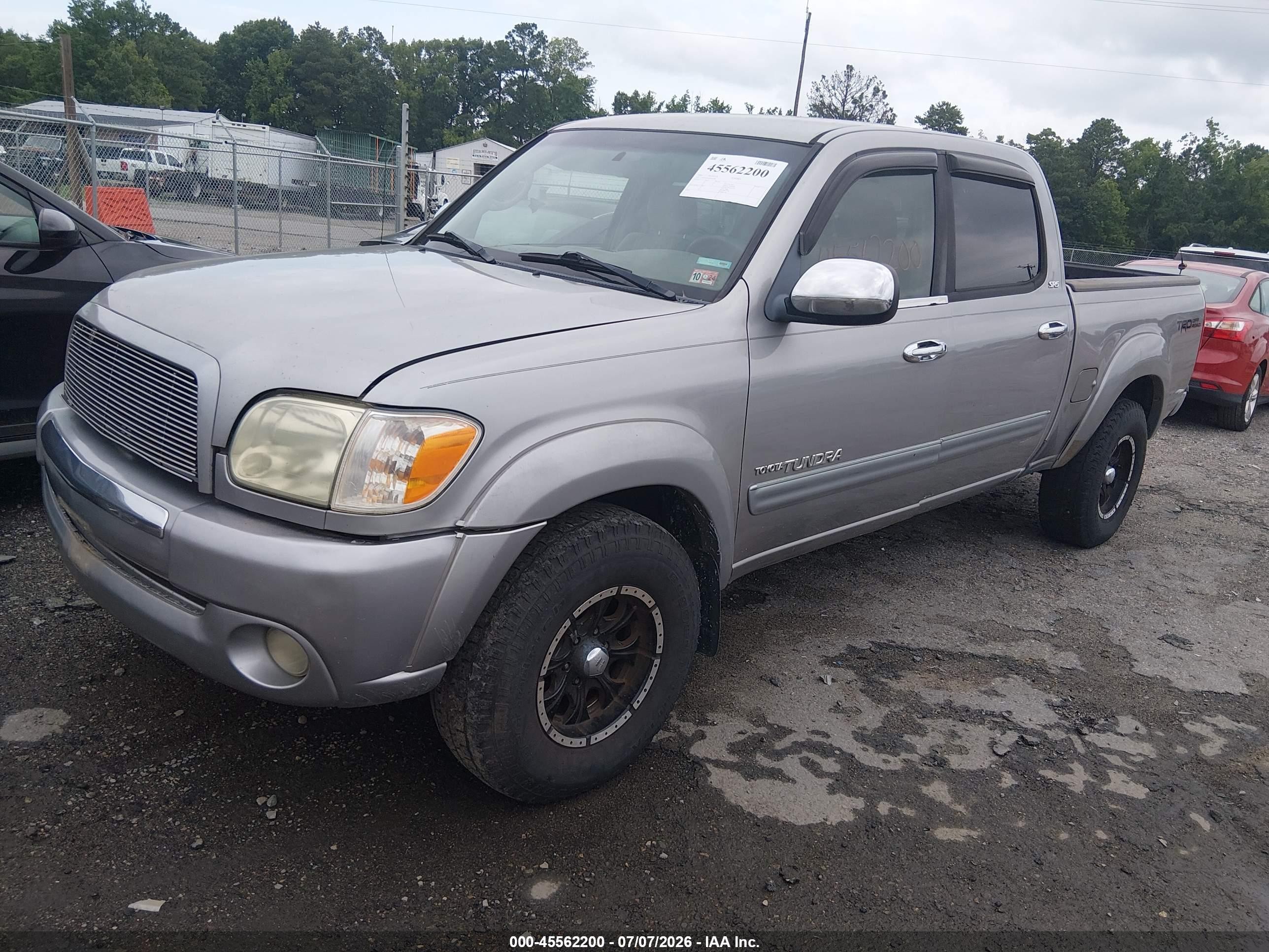 2005 Toyota Tundra Sr5 V8 Gray vin: 5TBDT44155S482089