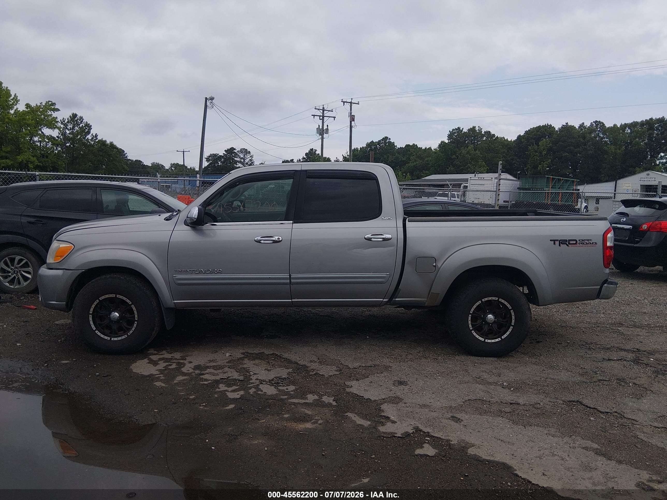 2005 Toyota Tundra Sr5 V8 Gray vin: 5TBDT44155S482089
