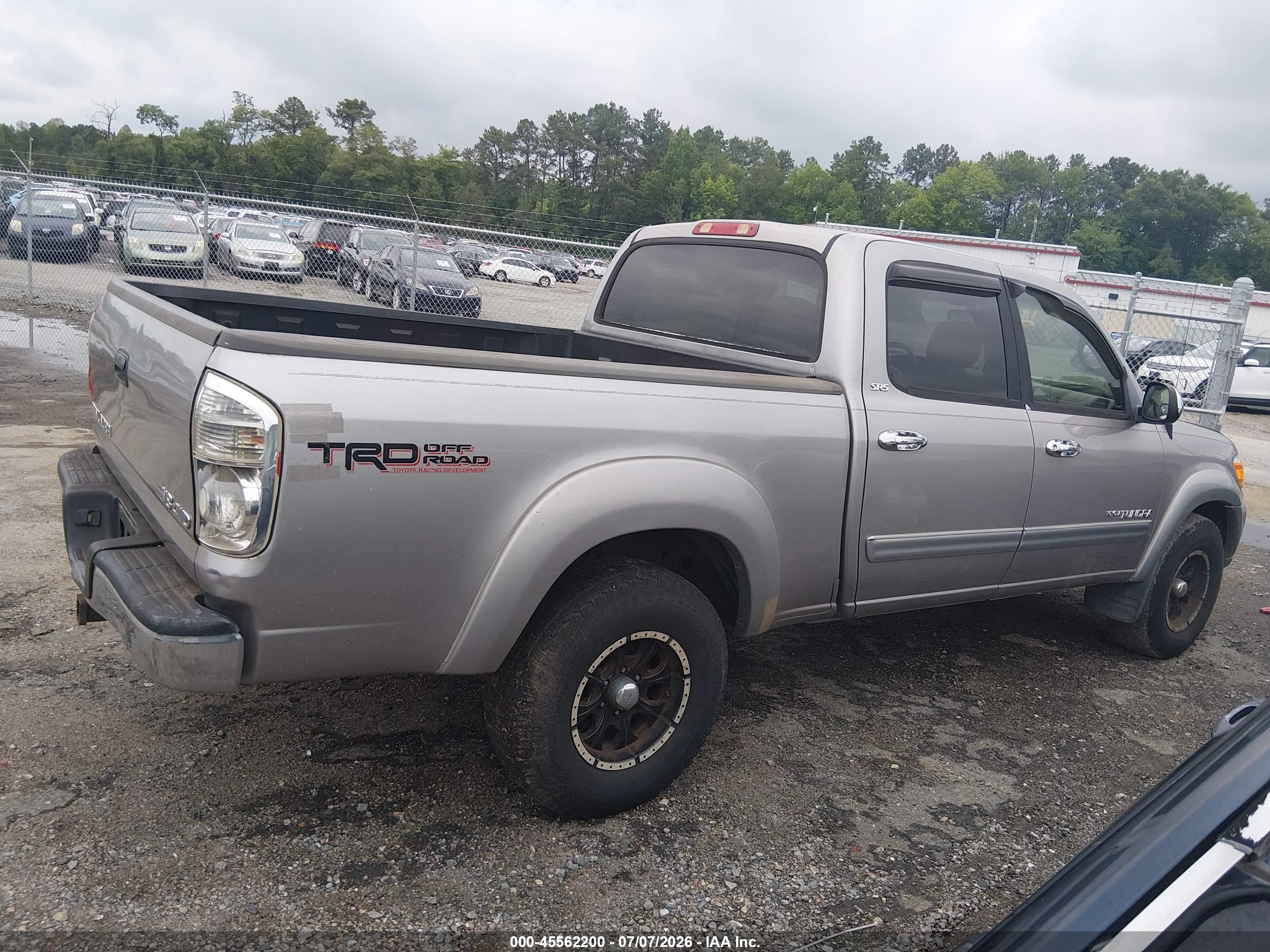 2005 Toyota Tundra Sr5 V8 Gray vin: 5TBDT44155S482089