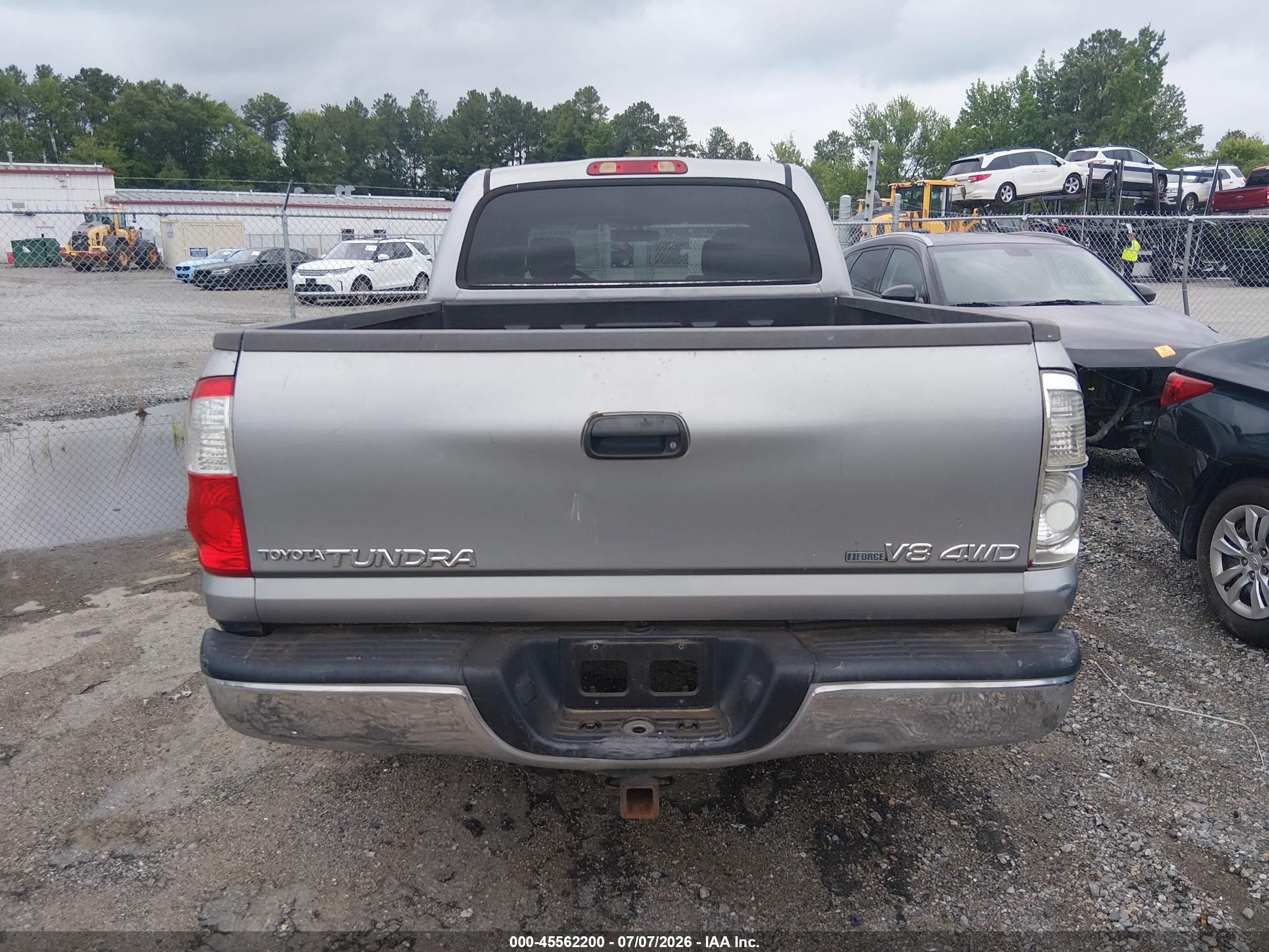 2005 Toyota Tundra Sr5 V8 Gray vin: 5TBDT44155S482089