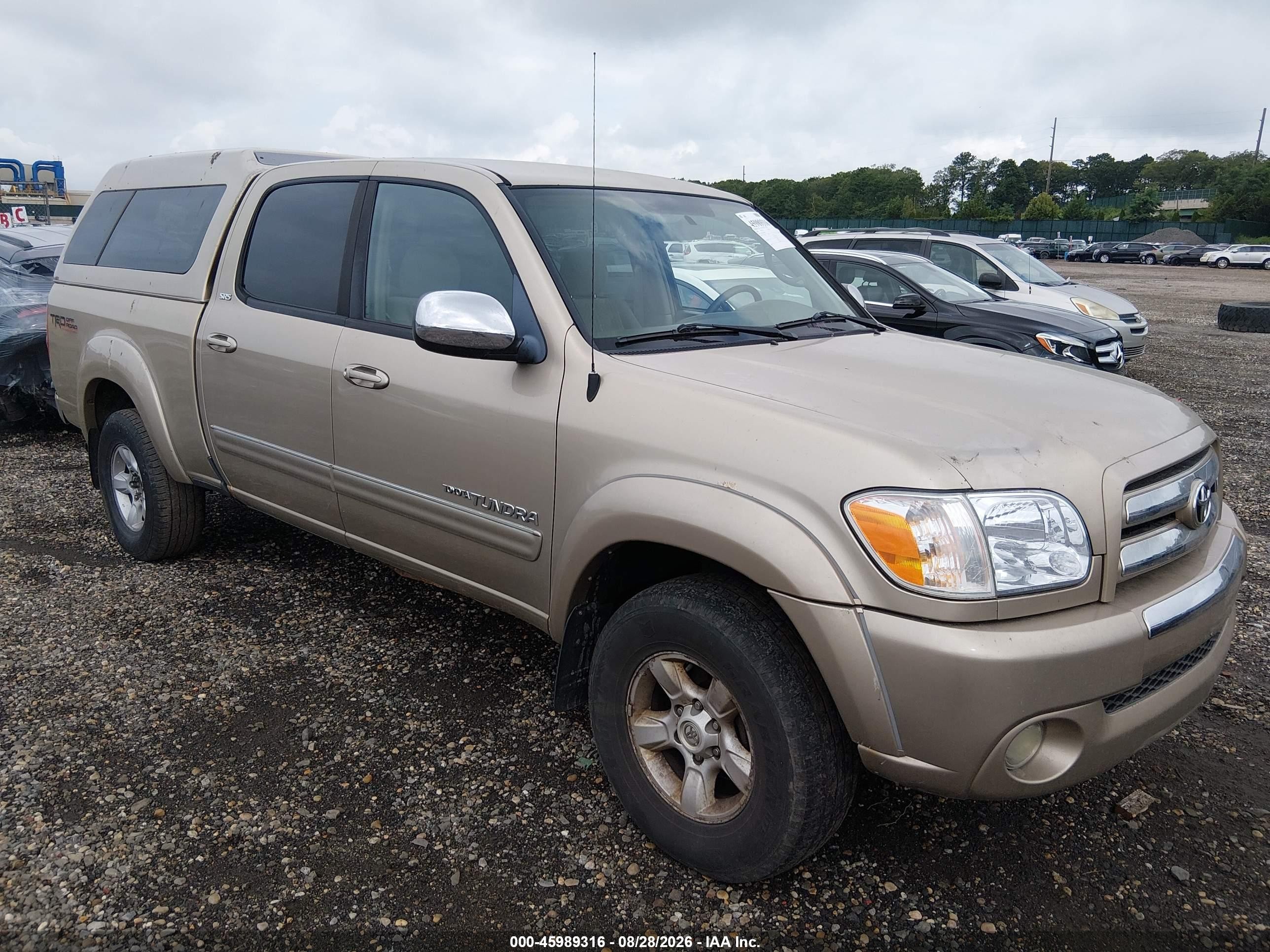 2005 Toyota Tundra Sr5 V8 Бежевый vin: 5TBDT44155S500915