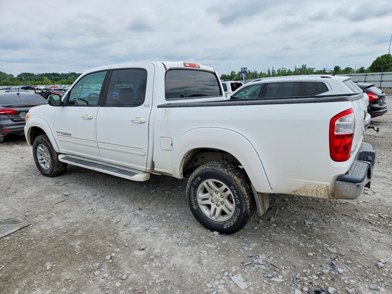 2006 Toyota Tundra Double Cab Sr5 White vin: 5TBDT44156S515562
