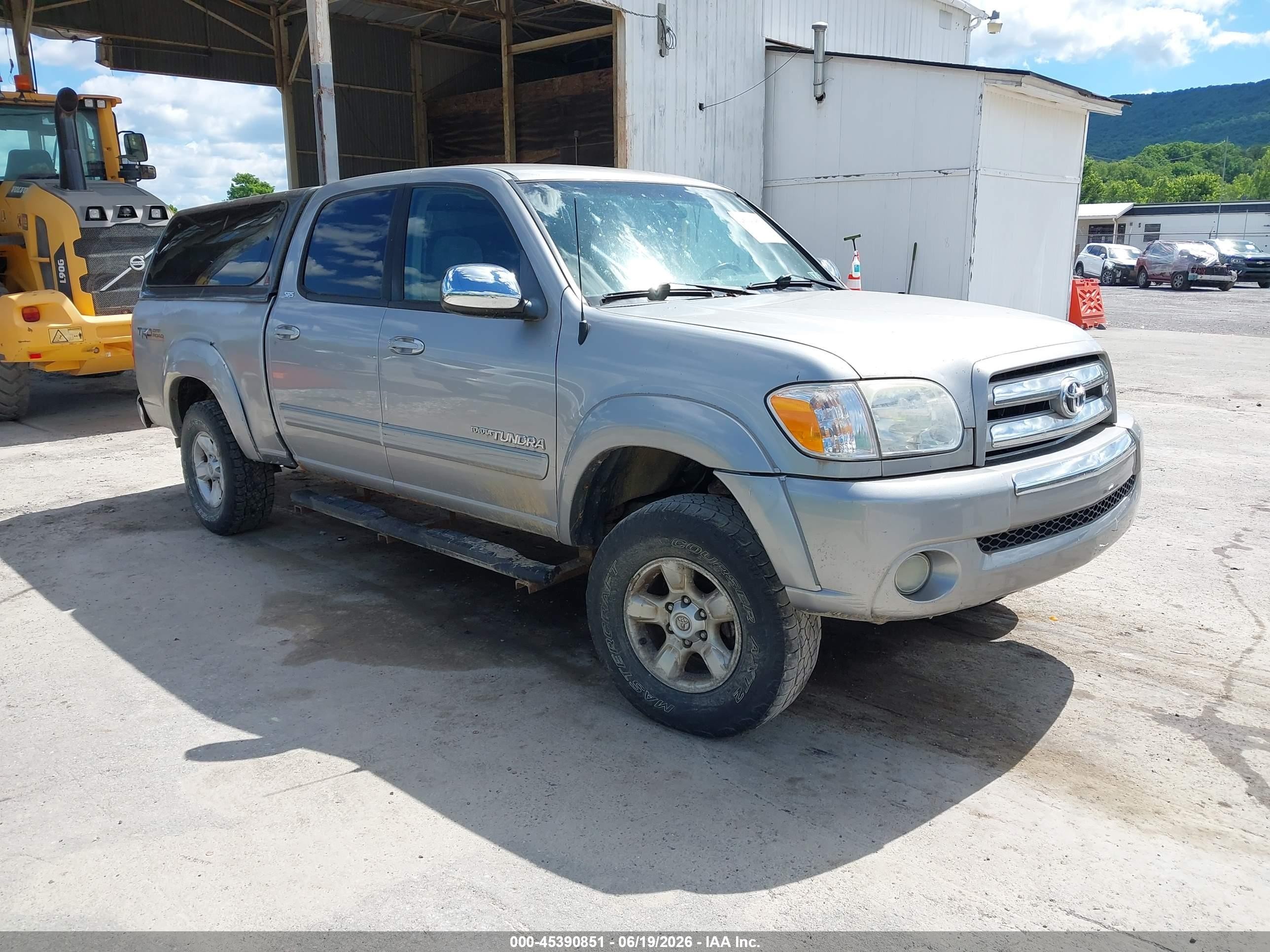 2006 Toyota Tundra Sr5 V8 Silver vin: 5TBDT44156S519658