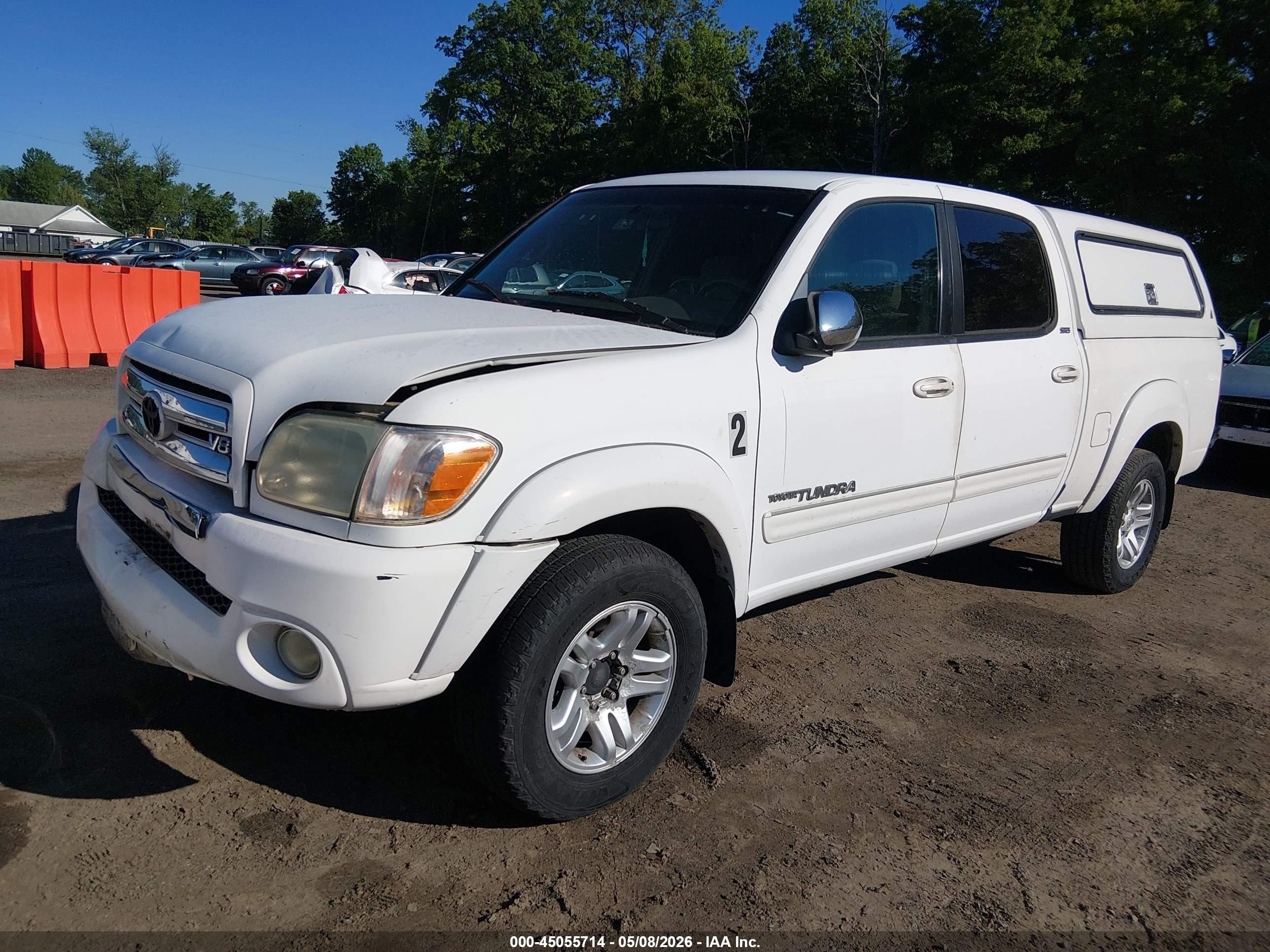 2006 Toyota Tundra Sr5 V8 Белый vin: 5TBDT44156S527744