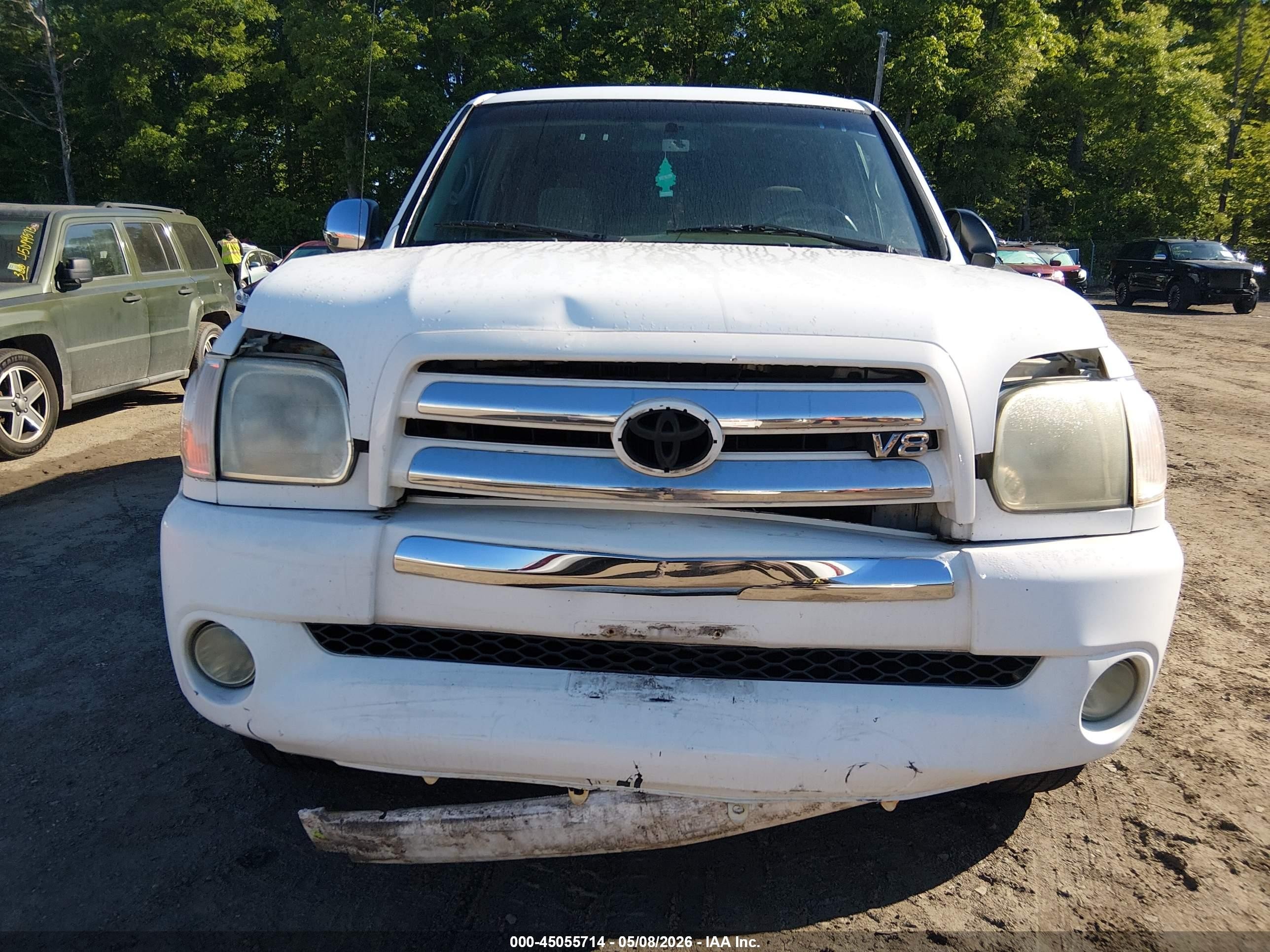 2006 Toyota Tundra Sr5 V8 Белый vin: 5TBDT44156S527744