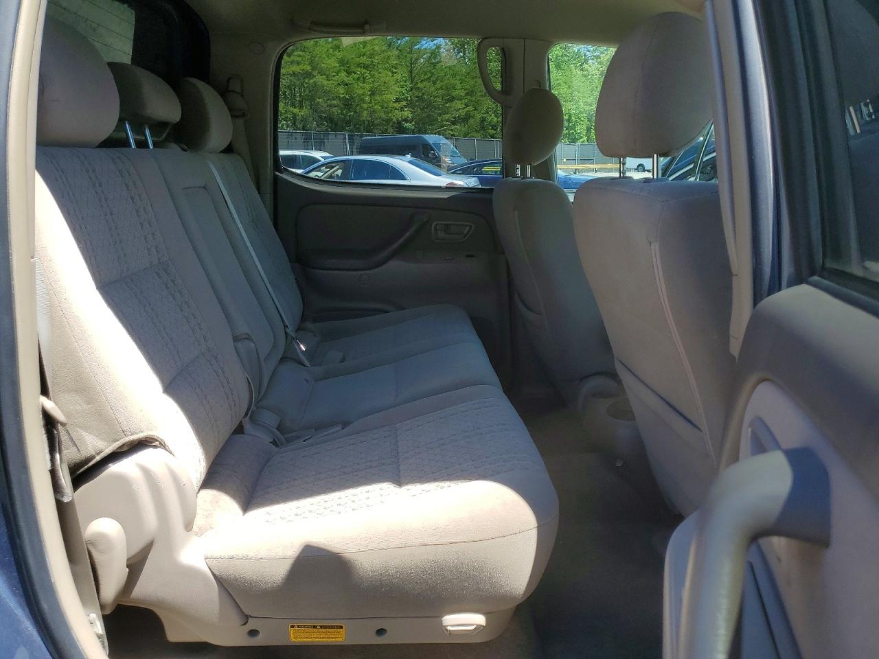 2006 Toyota Tundra Double Cab Sr5 Blue vin: 5TBDT44156S543197
